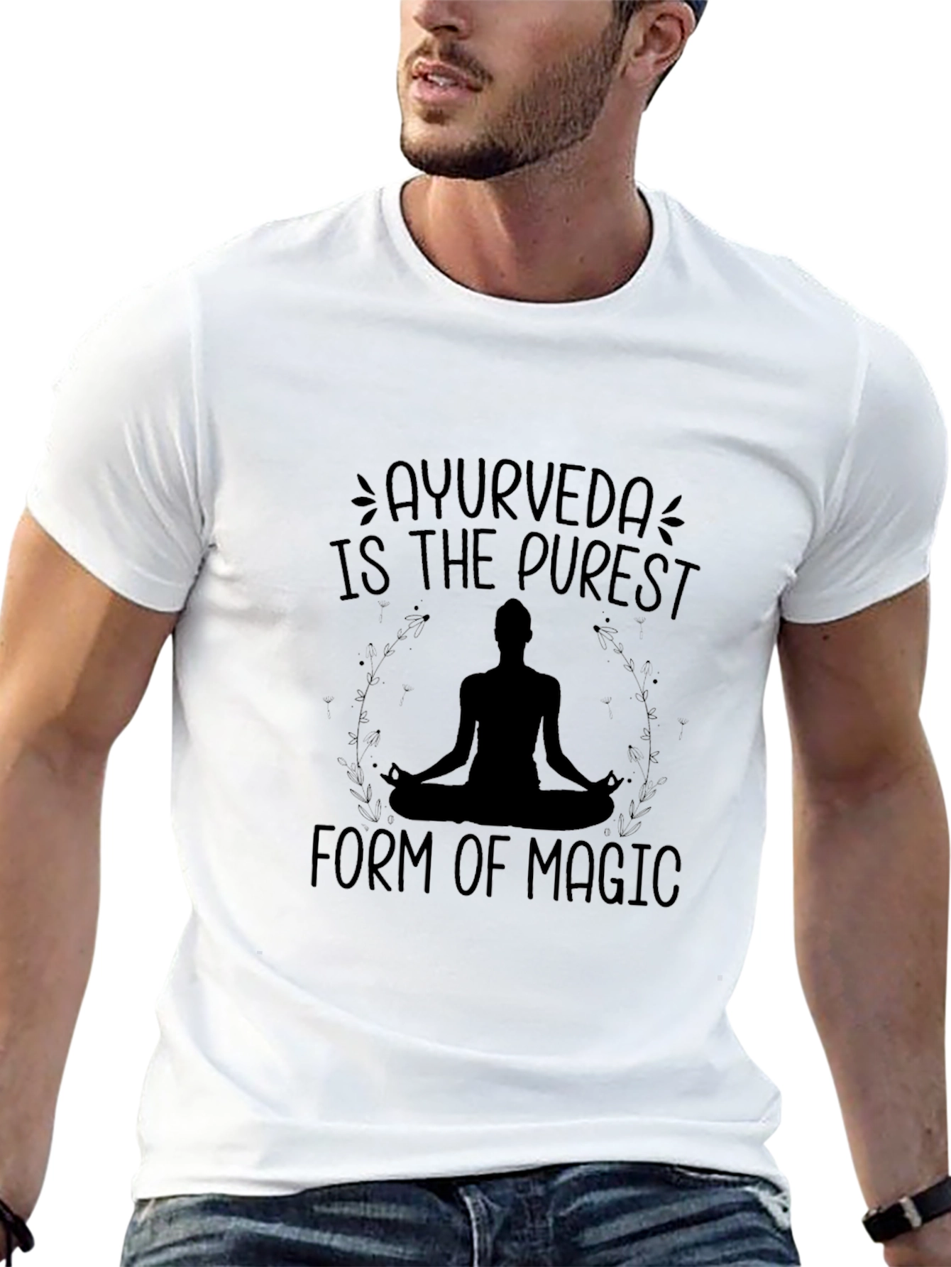 Ayurveda Magic Black T-Shirt