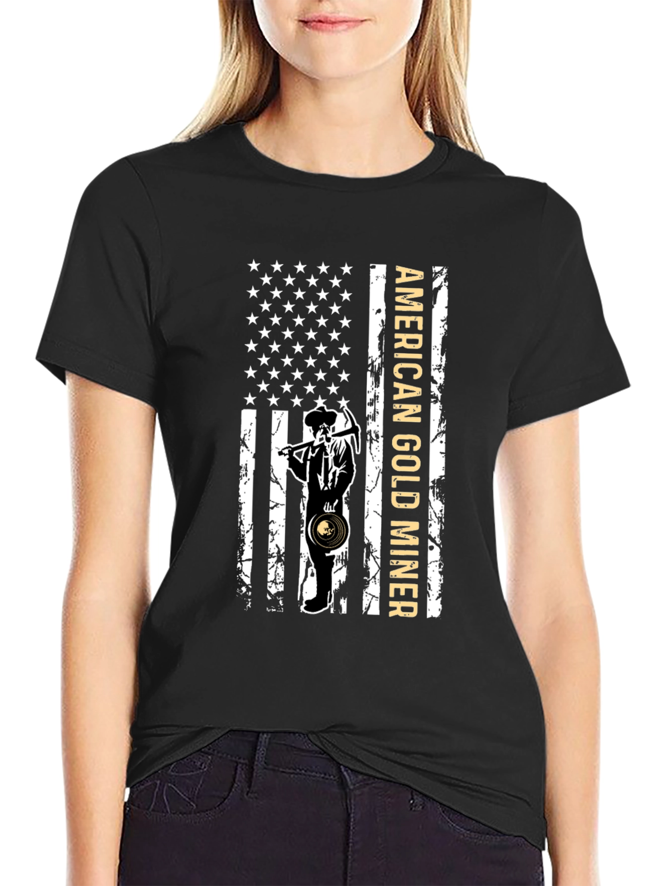 American Gold Miner Flag T-Shirt