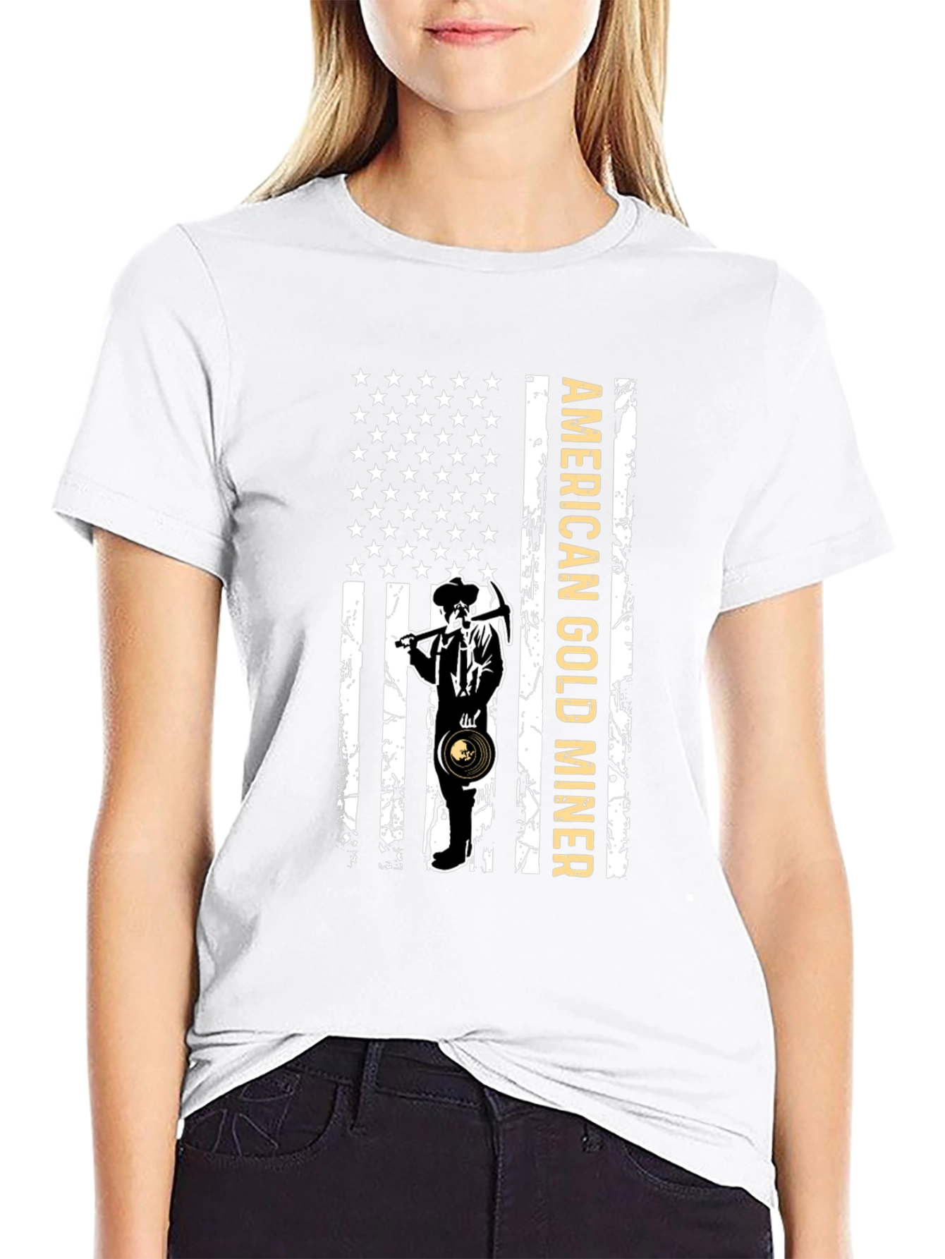 American Gold Miner Flag T-Shirt