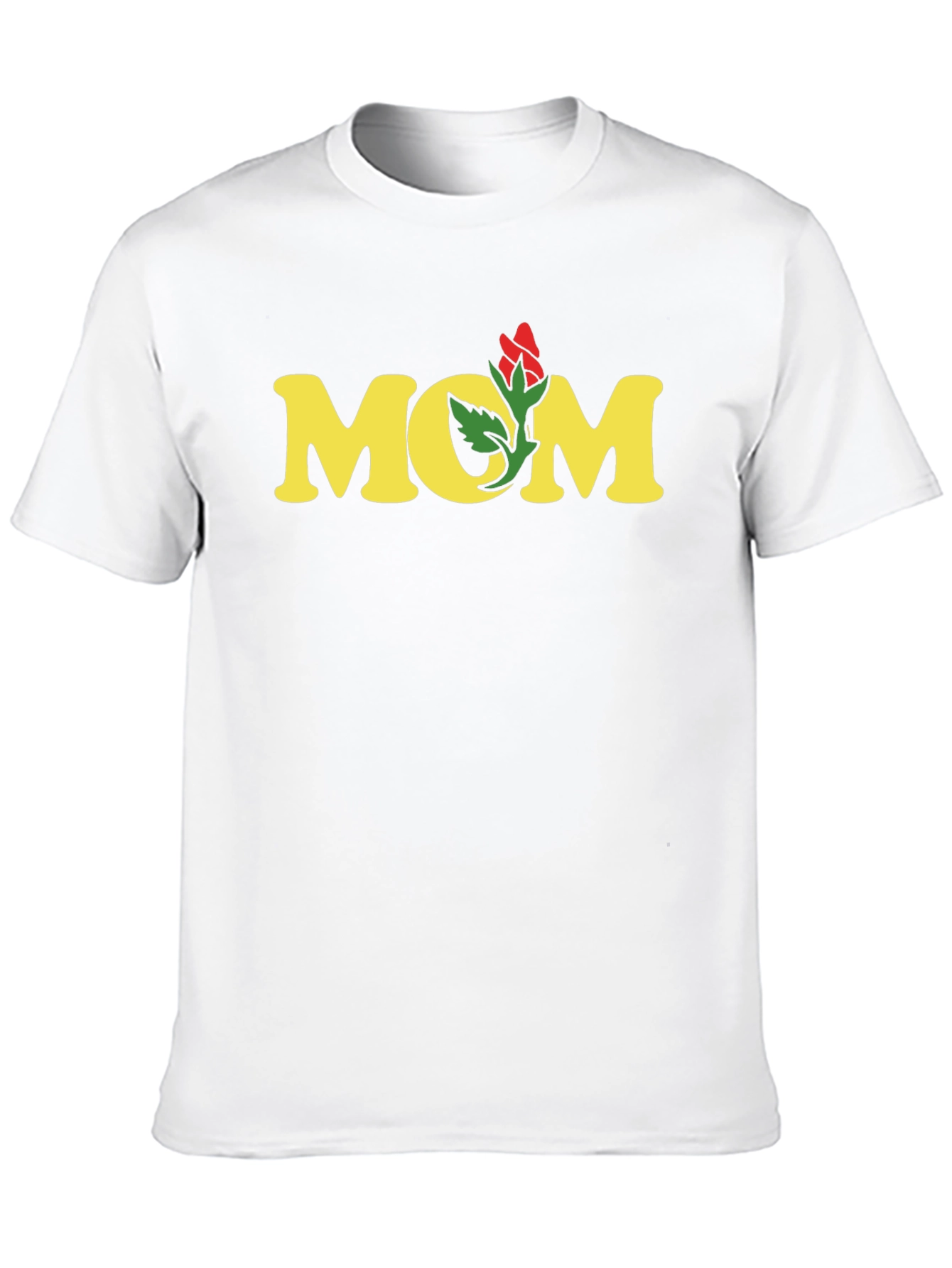 Mom Rose Graphic Tee - Soft Cotton Blend Shirt