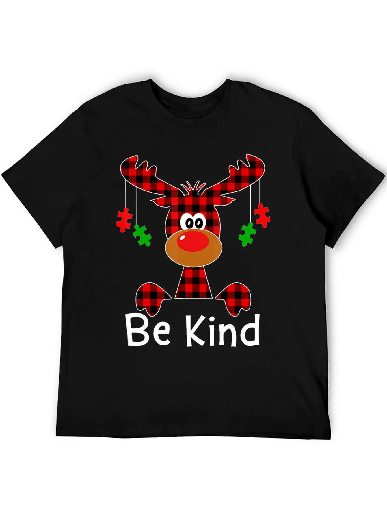 Be Kind Autism Awareness Reindeer Christmas T-Shirt