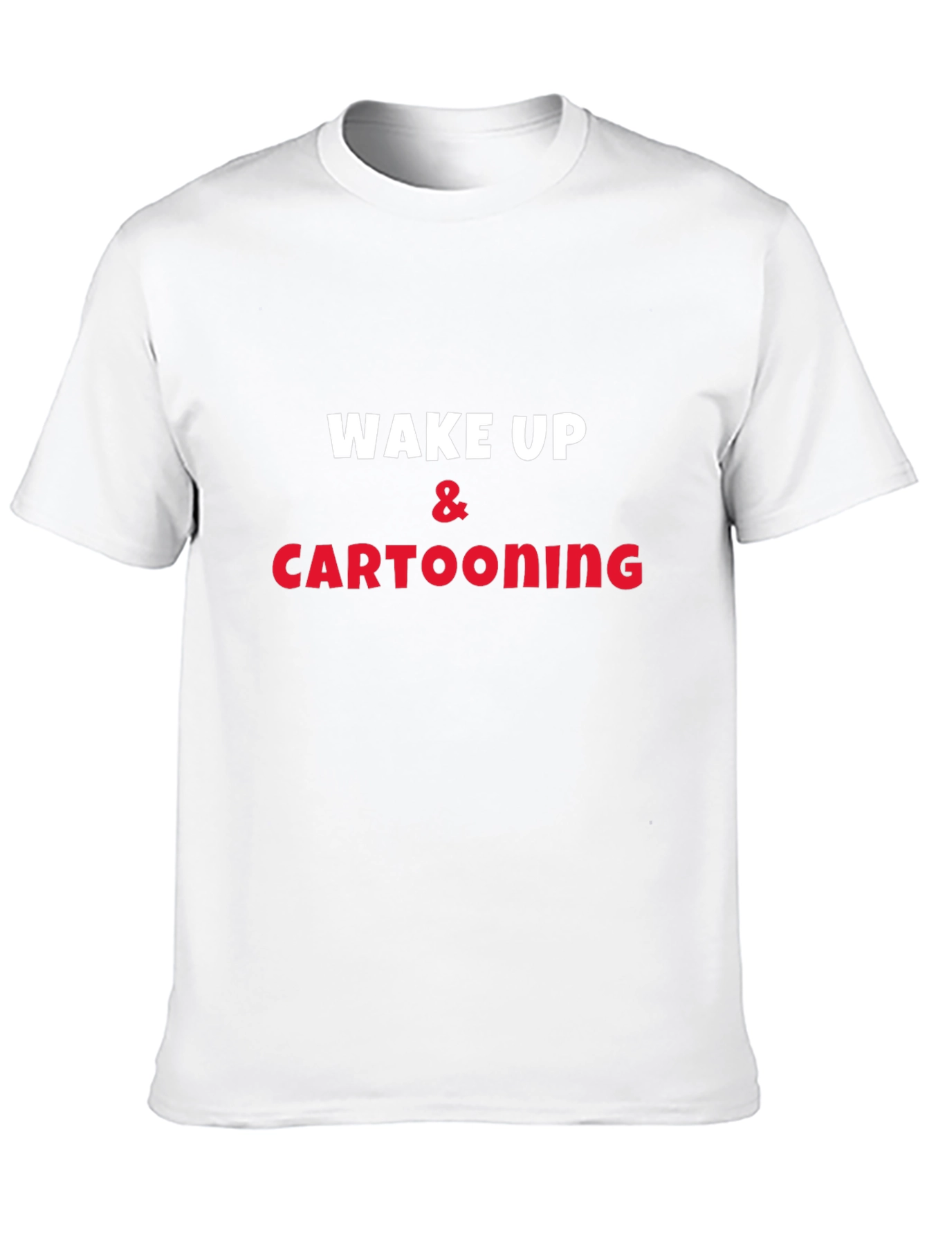 Wake Up & Cartooning Black T-Shirt