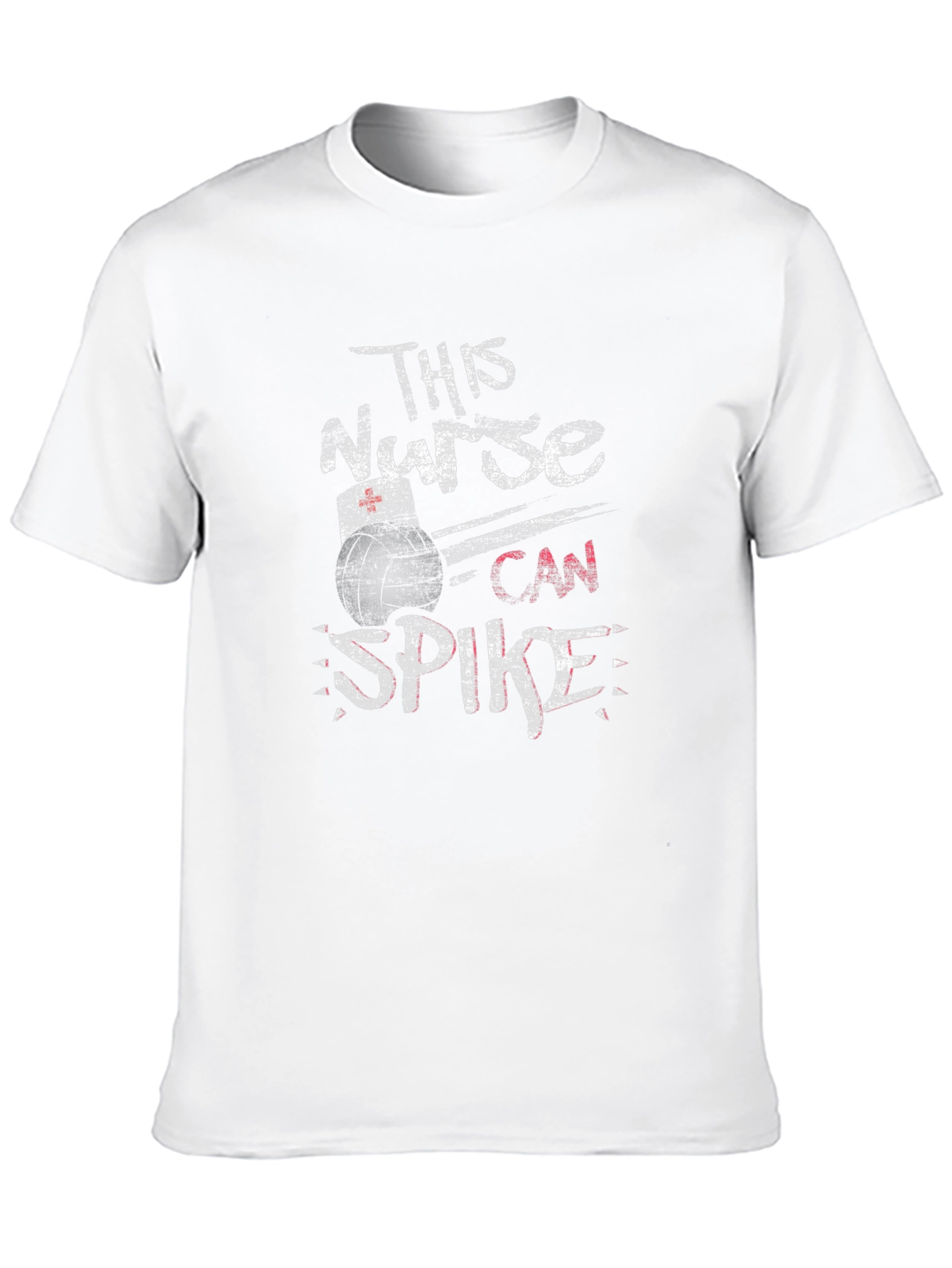 This Nurse Can Spike Volleyball T-Shirt - Black