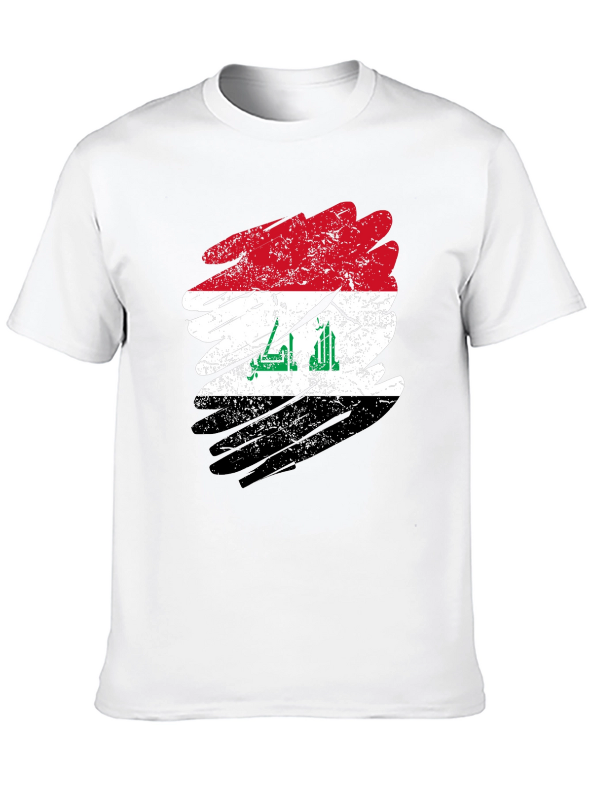 Iraq Flag Distressed T-Shirt