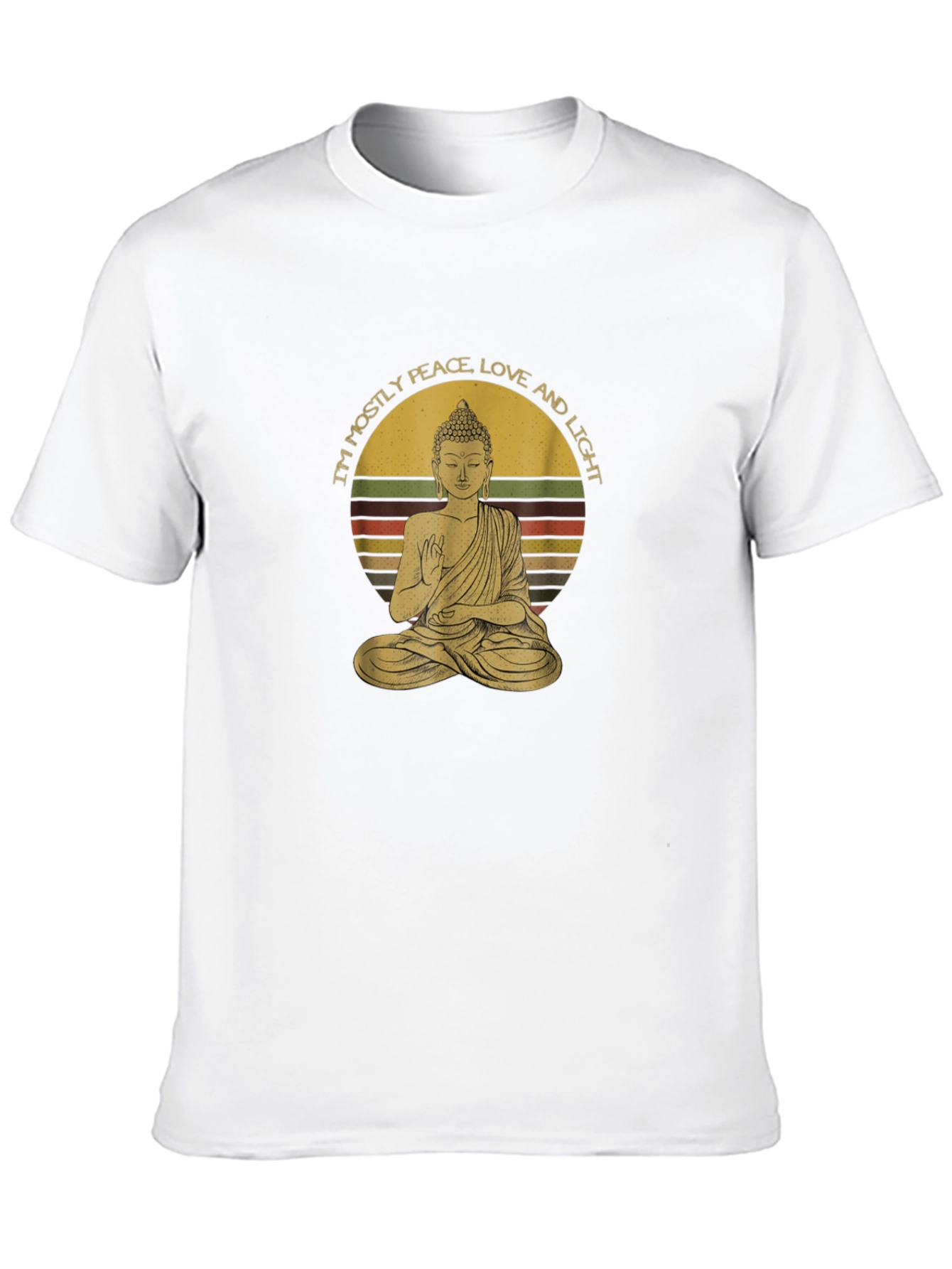 Buddha Peace Love Light Graphic Tee