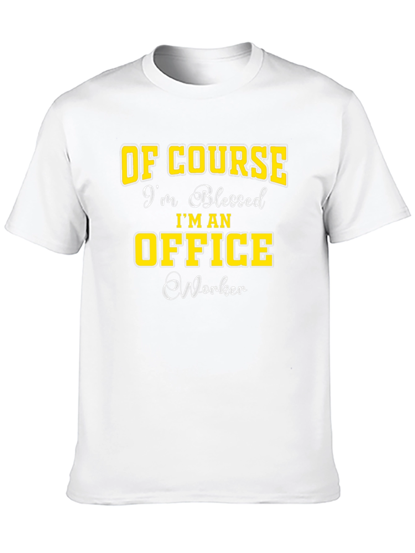 Blessed Office Worker Black Graphic Tee