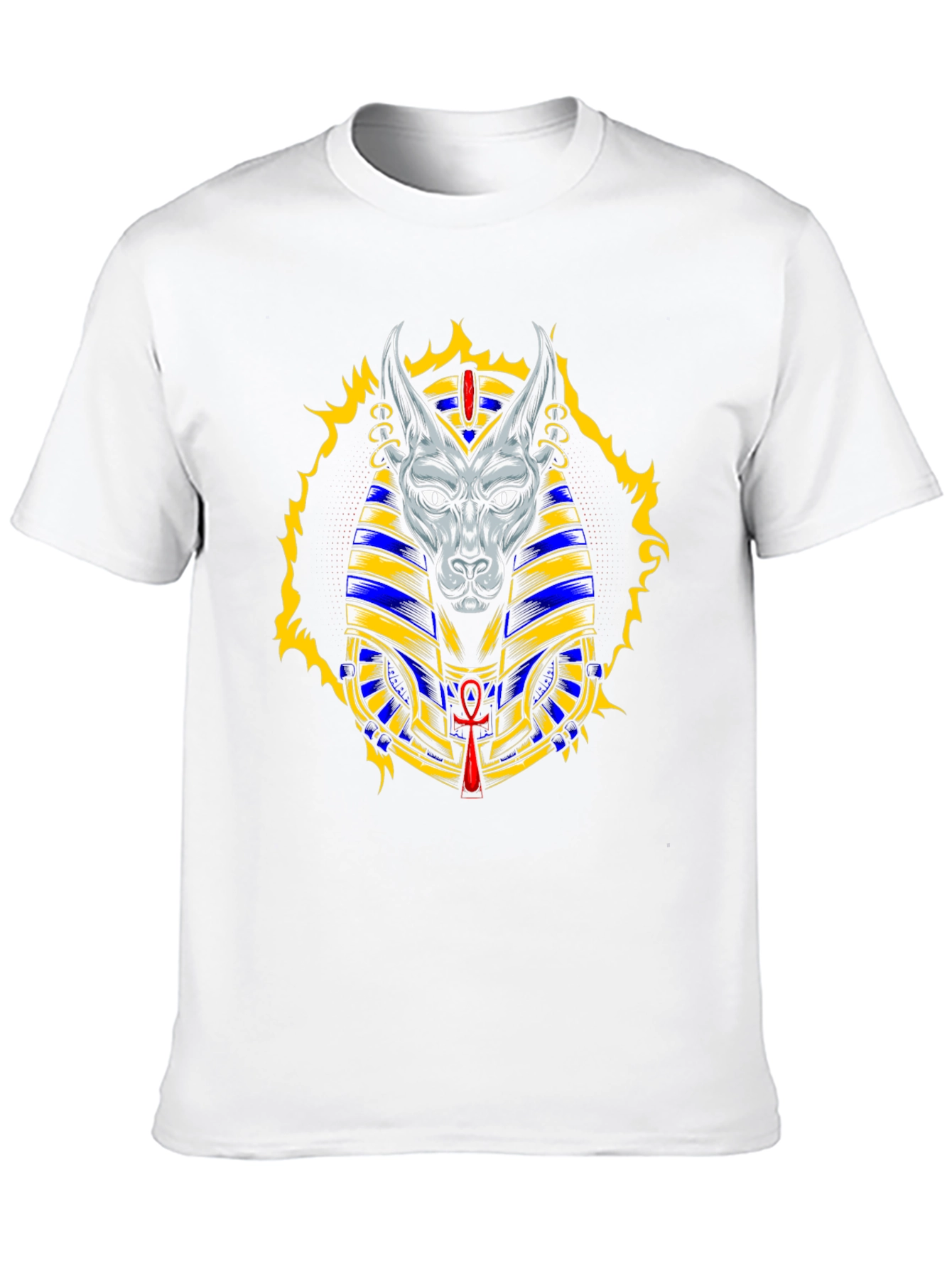 Anubis Graphic T-Shirt - Egyptian Dog God Tee