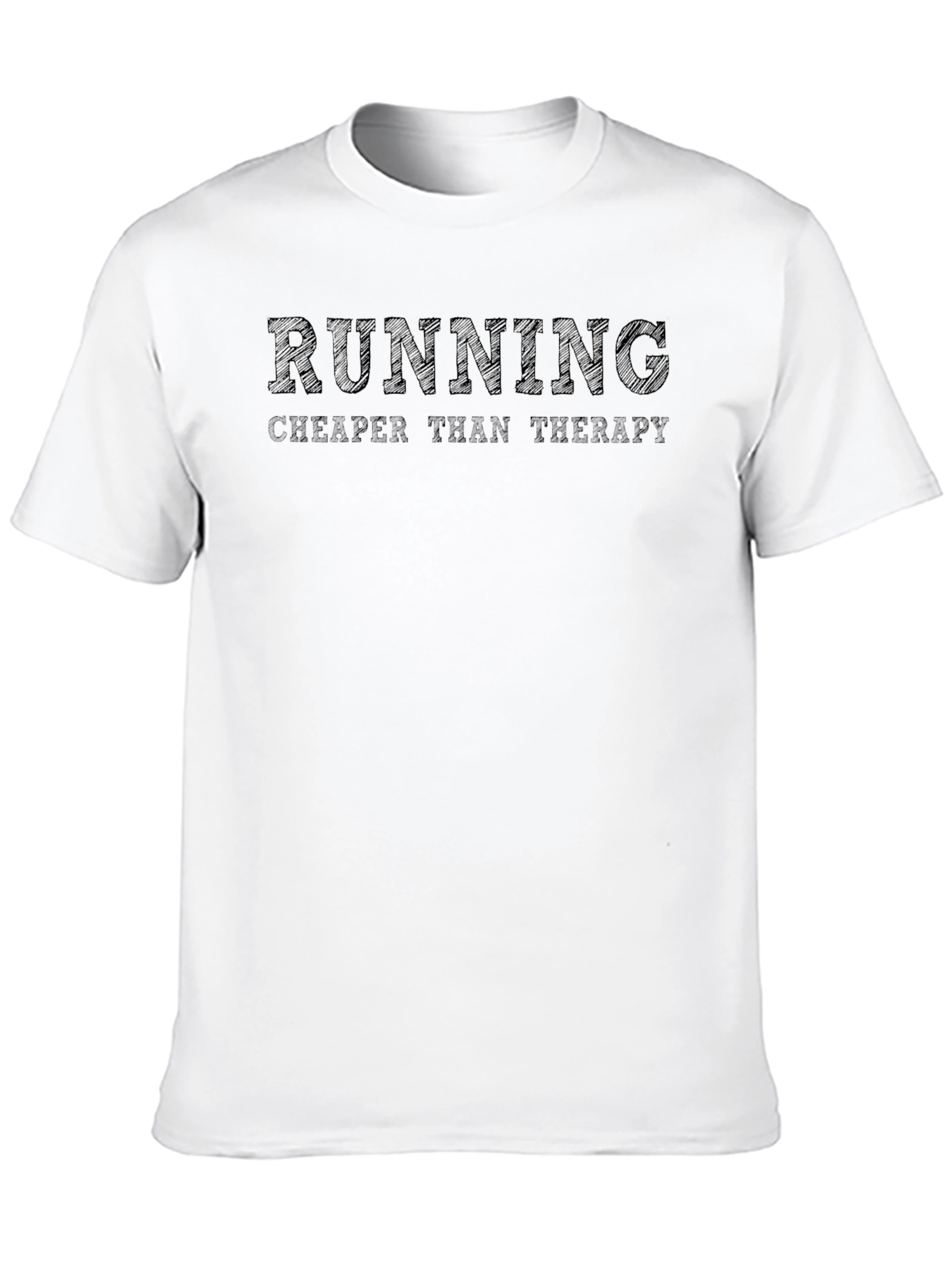 Running Cheaper Than Therapy T-Shirt - Black