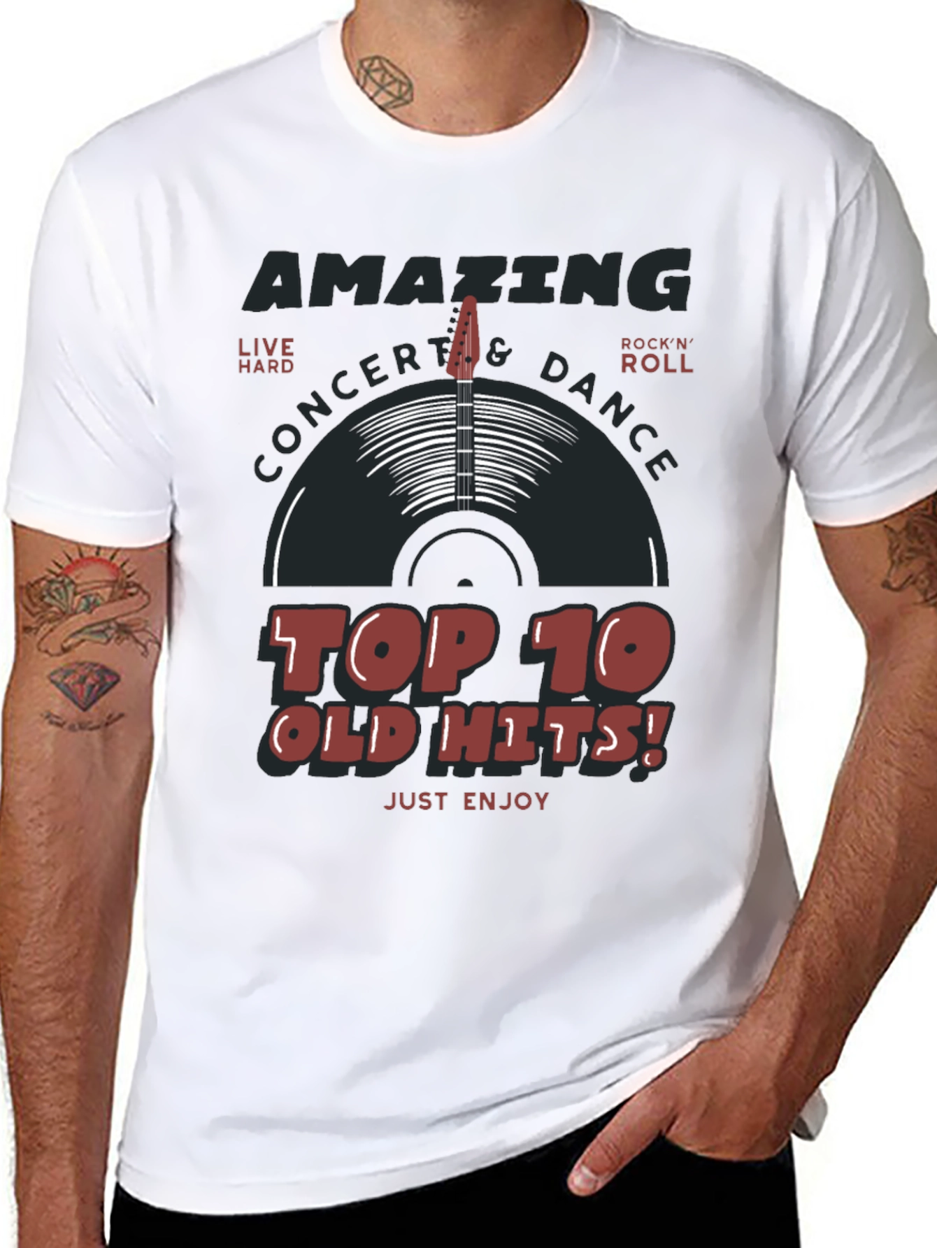 Amazing Top 10 Old Hits Concert T-Shirt