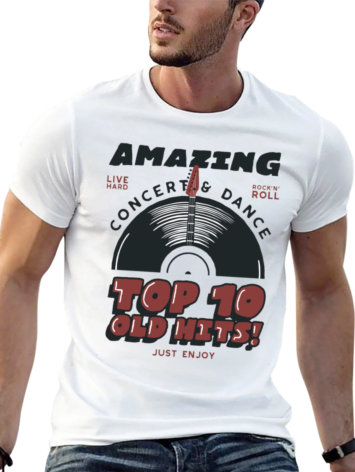 Amazing Top 10 Old Hits Concert T-Shirt