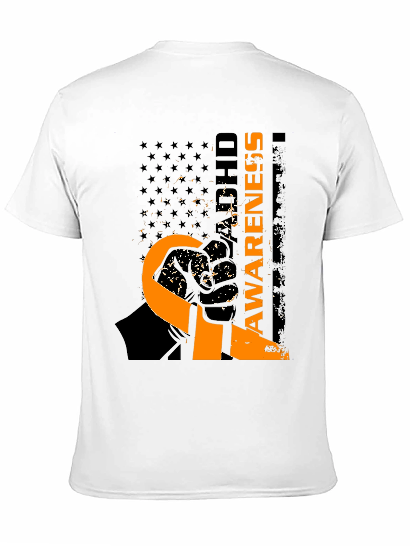 ADHD Awareness Ribbon T-Shirt - USA Flag