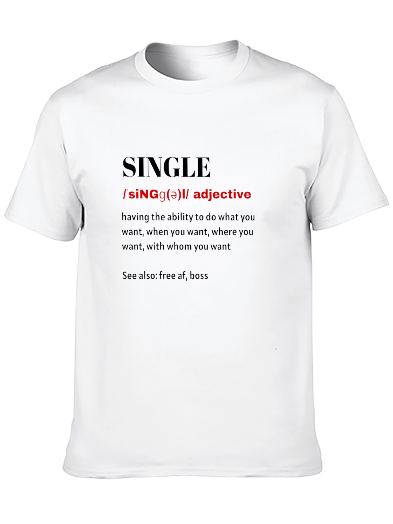 Single Definition Black T-Shirt