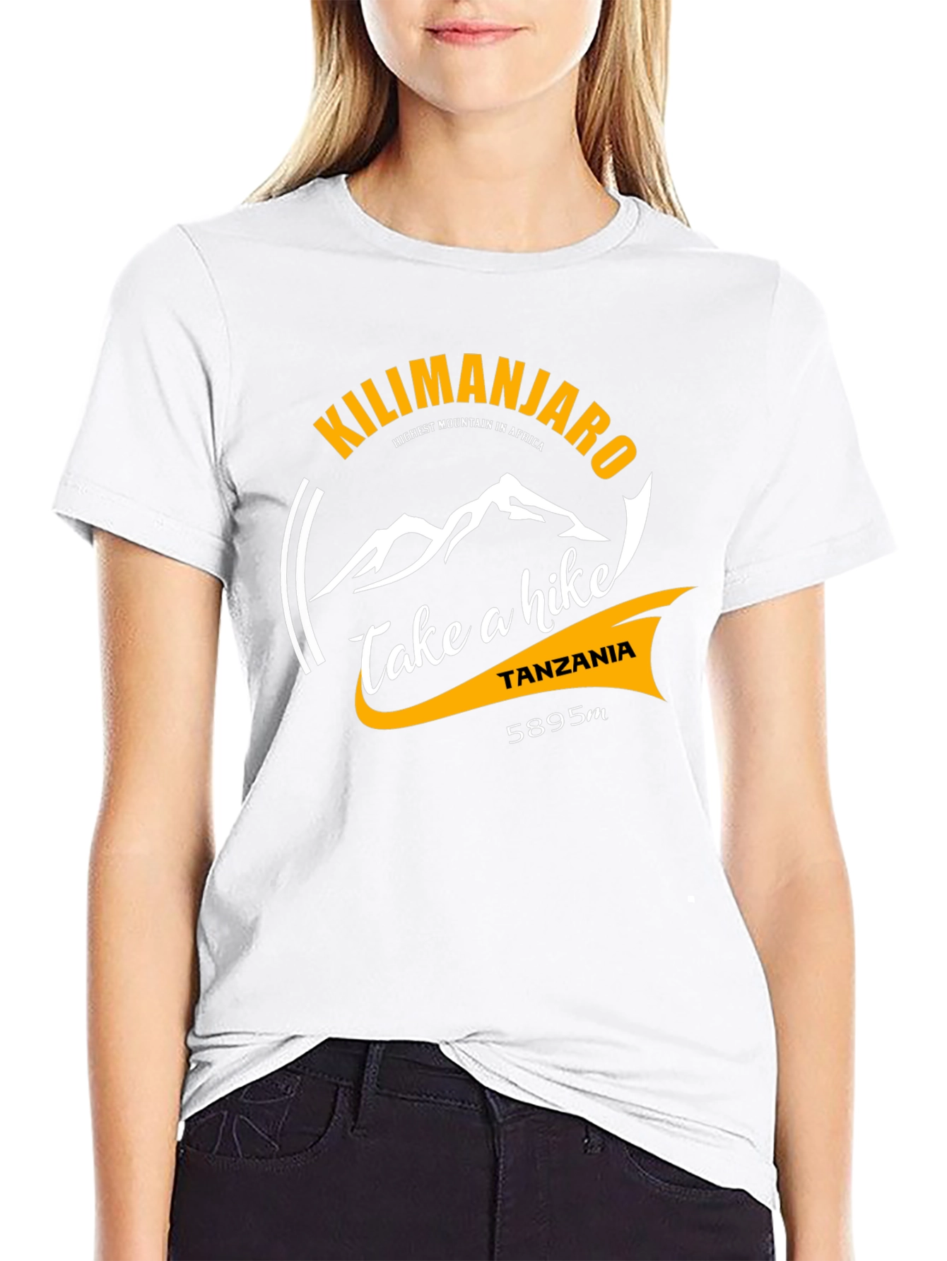 Kilimanjaro Hike T-Shirt - Black Cotton Graphic Tee