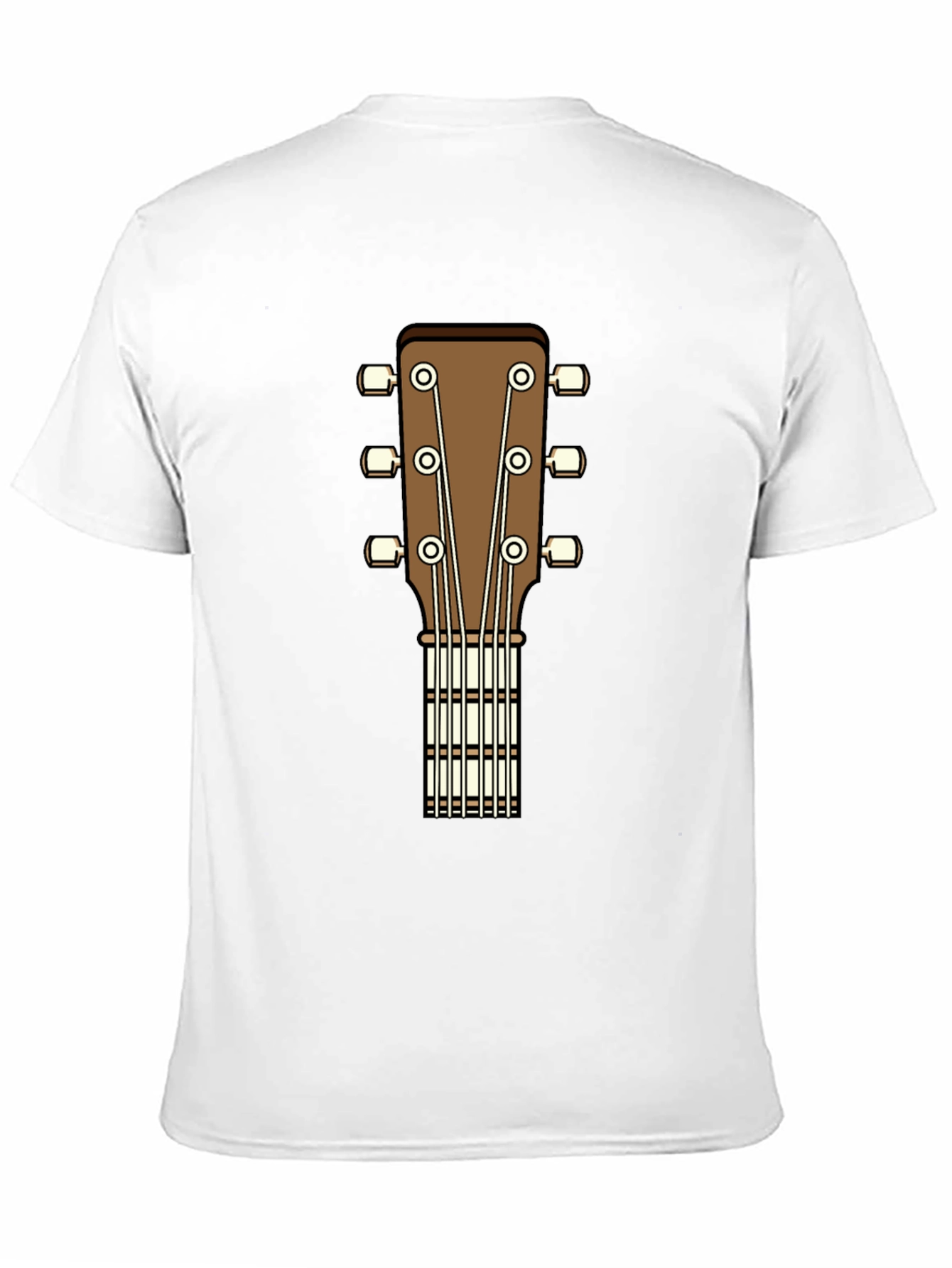Acoustic Guitar Headstock Graphic T-Shirt