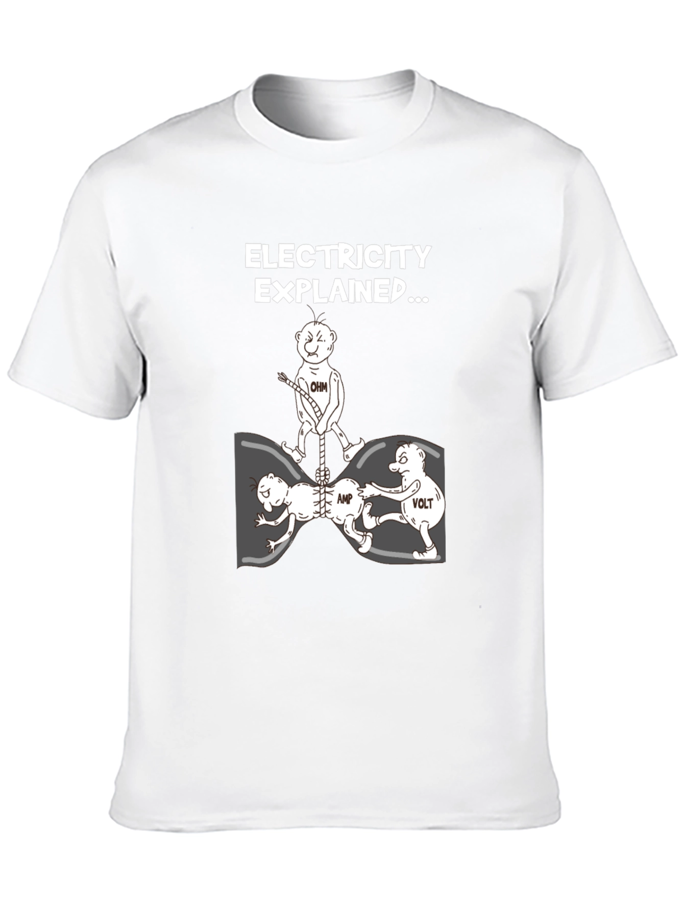 Electricity Explained Black Graphic Tee