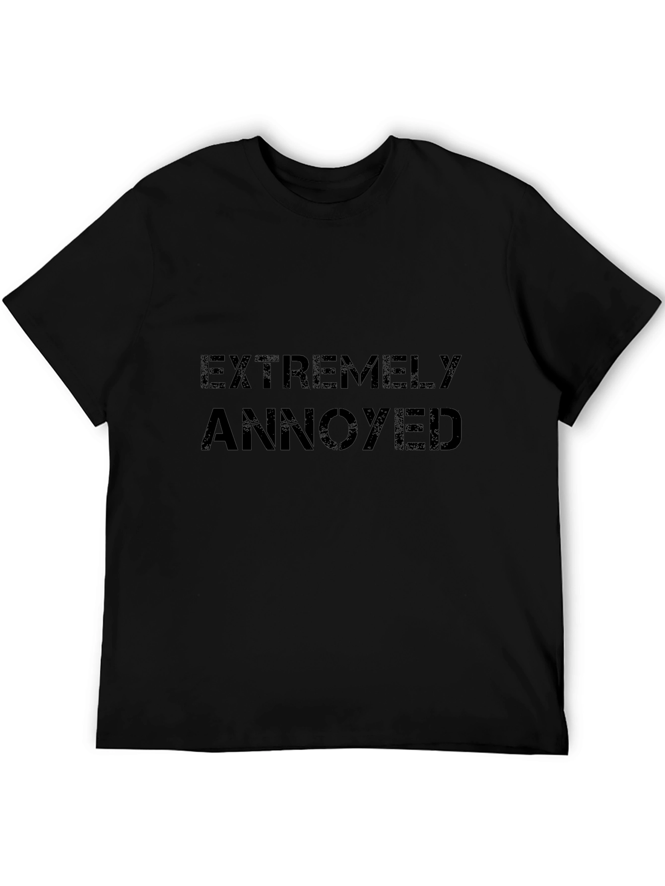 Extremely Annoyed Black Cotton T-Shirt