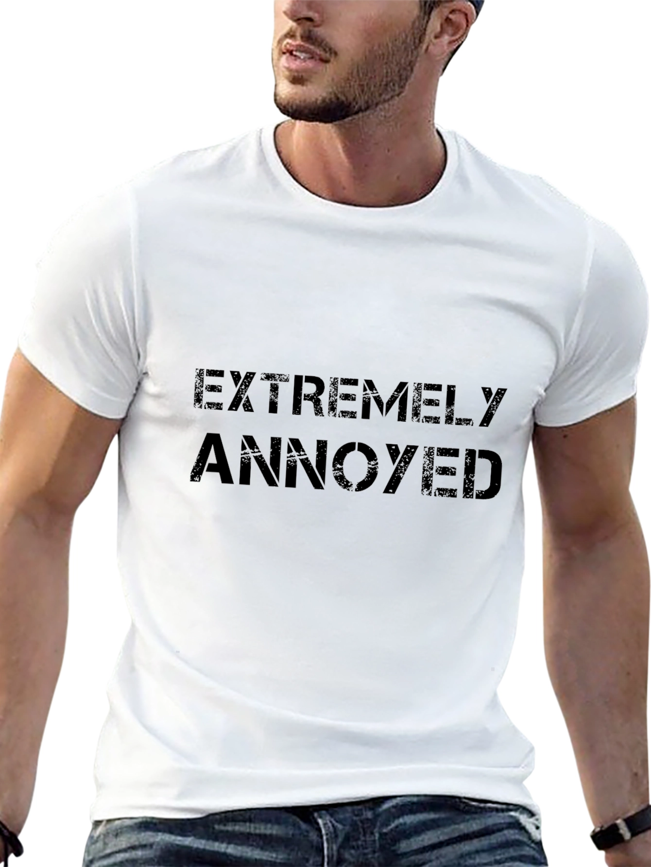 Extremely Annoyed Black Cotton T-Shirt