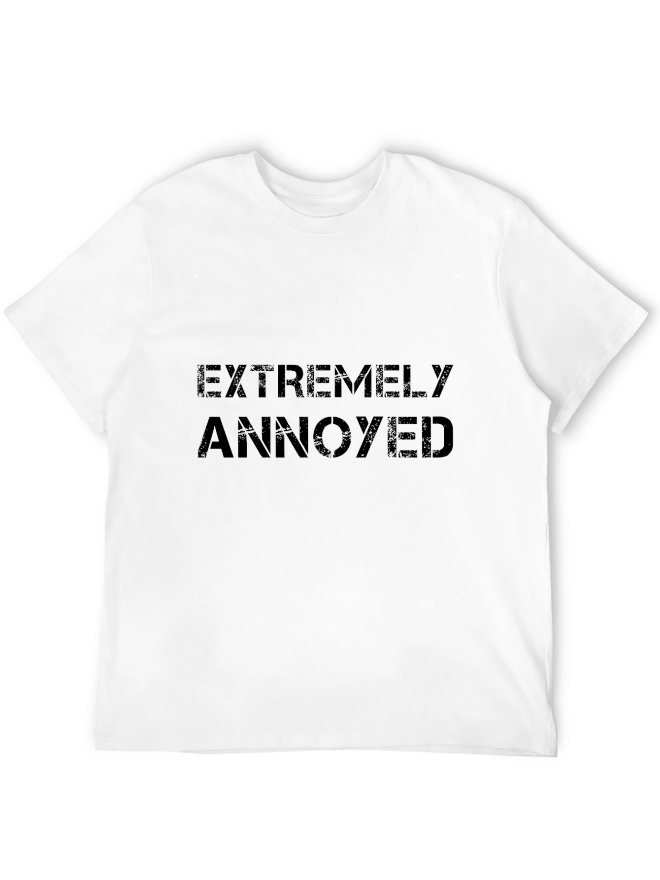 Extremely Annoyed Black Cotton T-Shirt