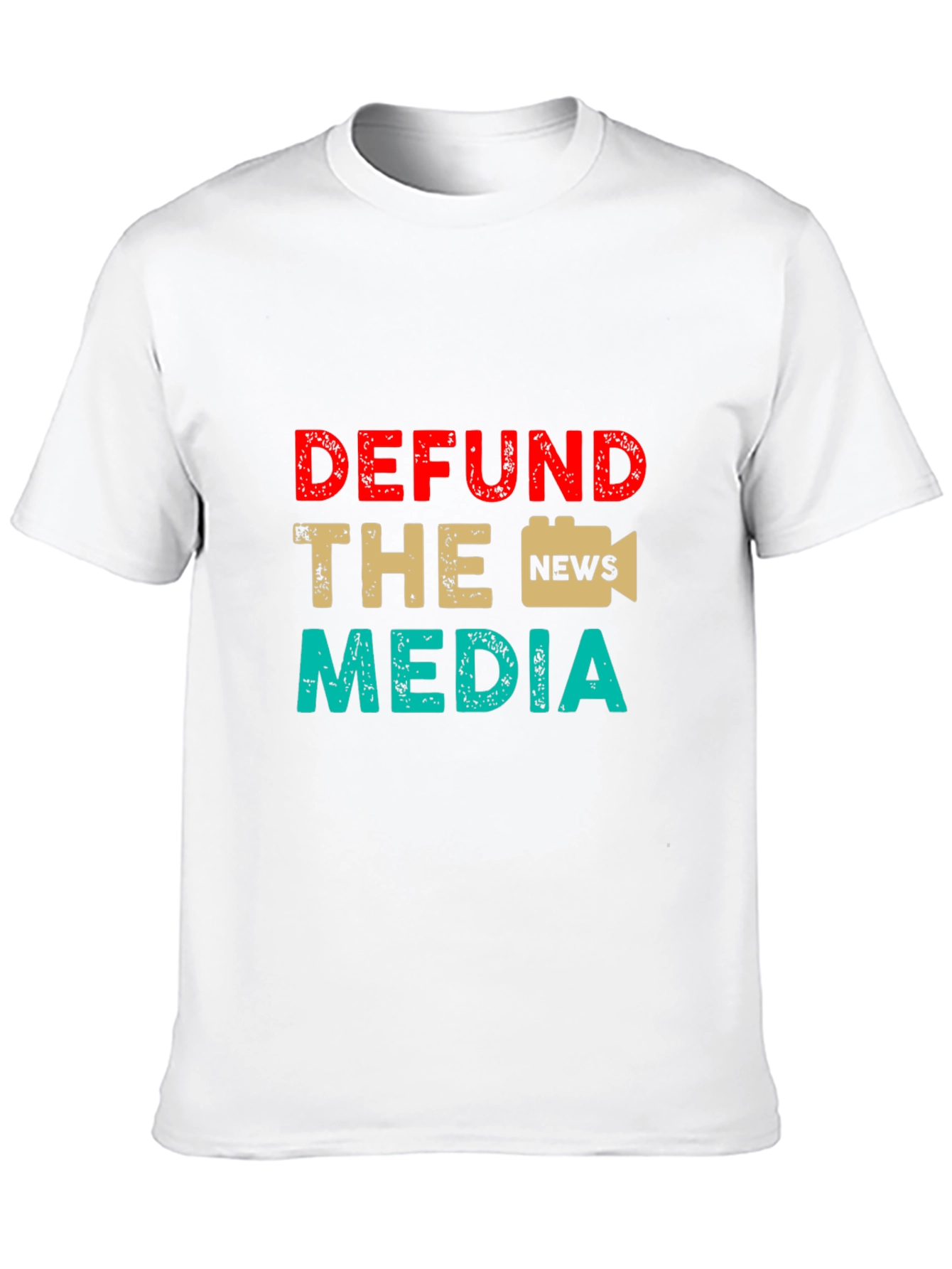 Defund The Media Graphic Tee Anti-Media T-Shirt