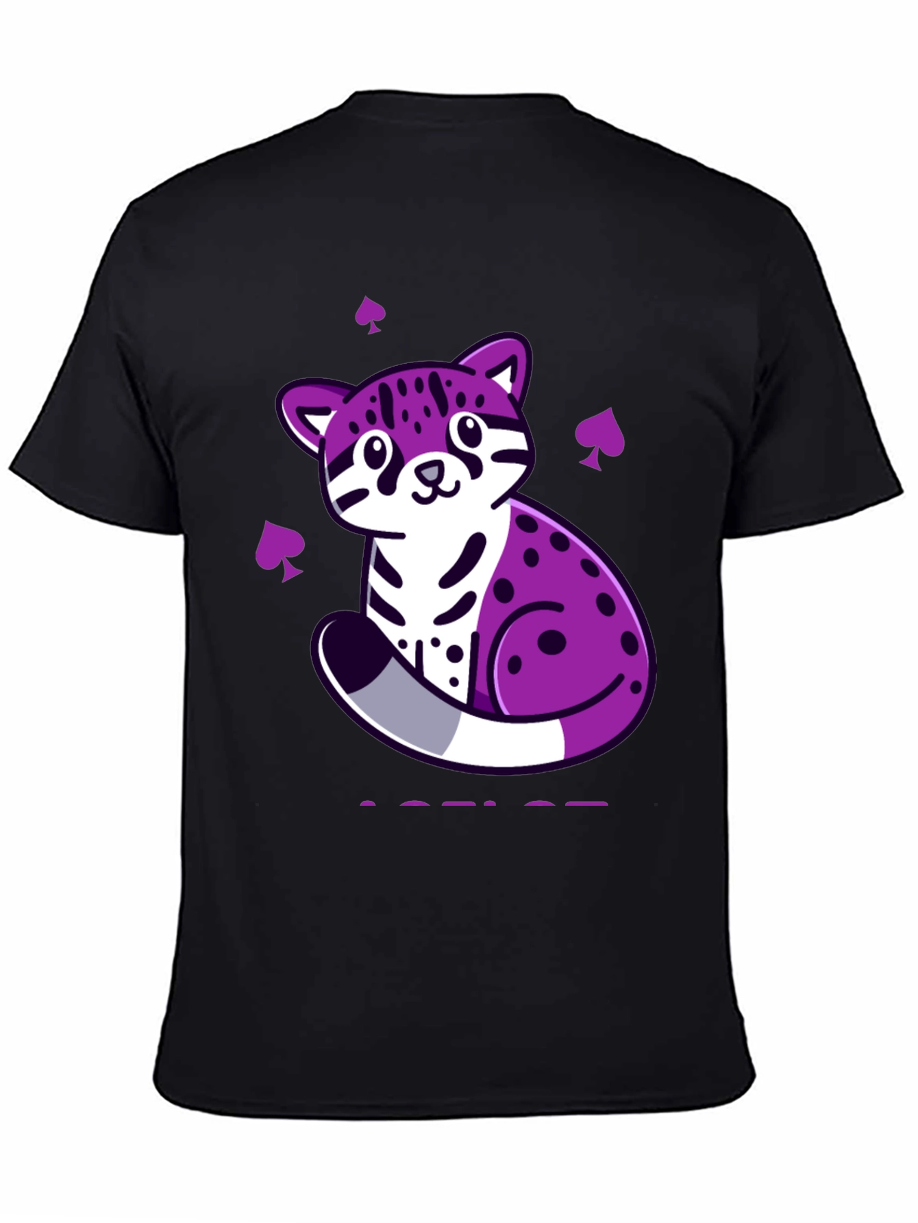 Ace Pride Ocelot T-Shirt - Black