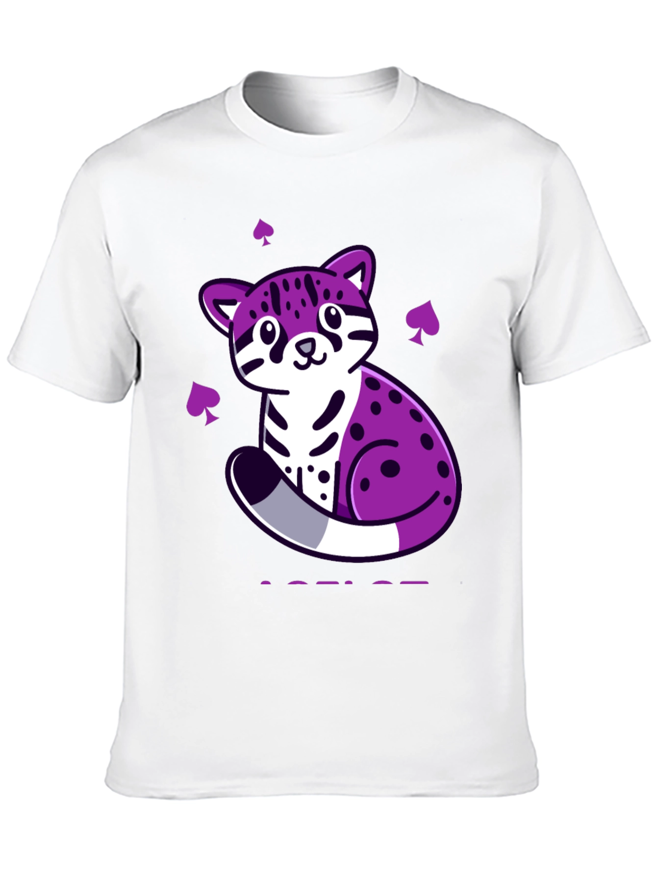 Ace Pride Ocelot T-Shirt - Black