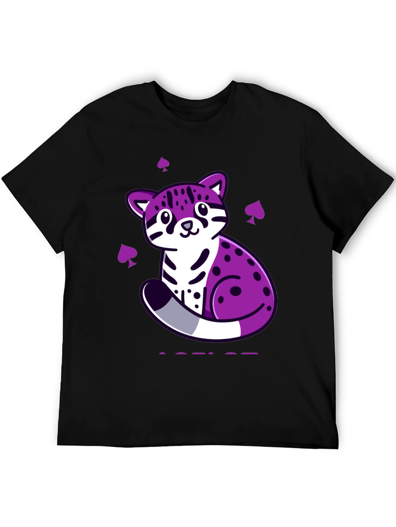 Ace Pride Ocelot T-Shirt - Black