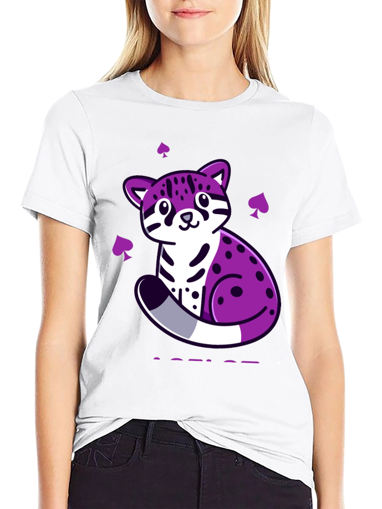 Ace Pride Ocelot T-Shirt - Black