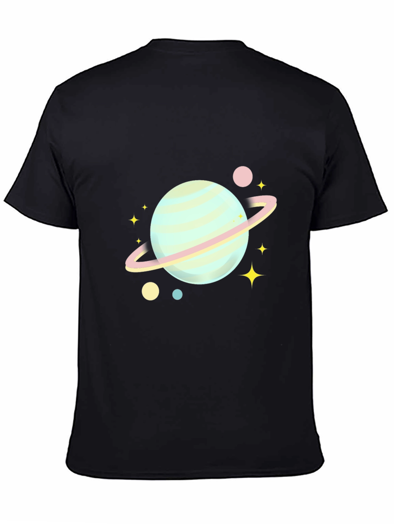 Planet & Stars Graphic Tee - Soft Cotton Blend