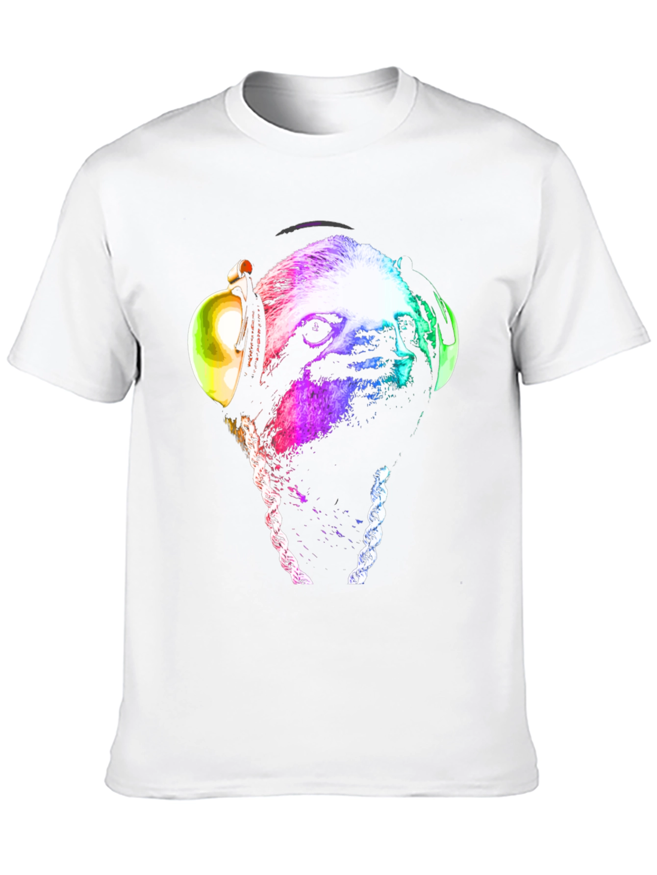 Sloth DJ T-Shirt - Cool Graphic Tee