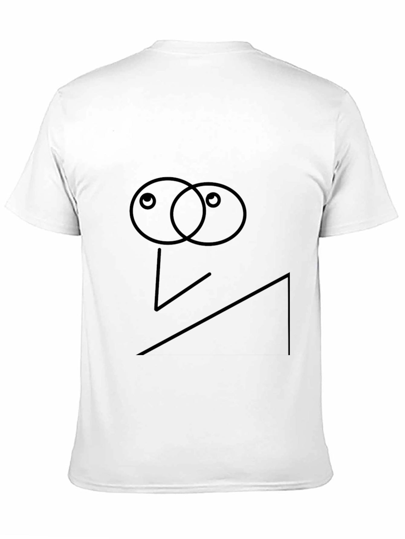 Abstract Face Black Tee - Modern Art T-Shirt