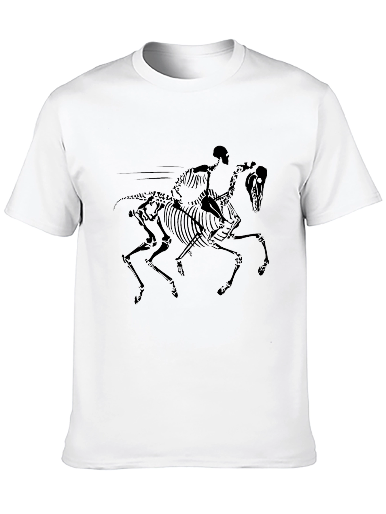 Skeleton Rider Black T-Shirt - Unique Graphic Tee