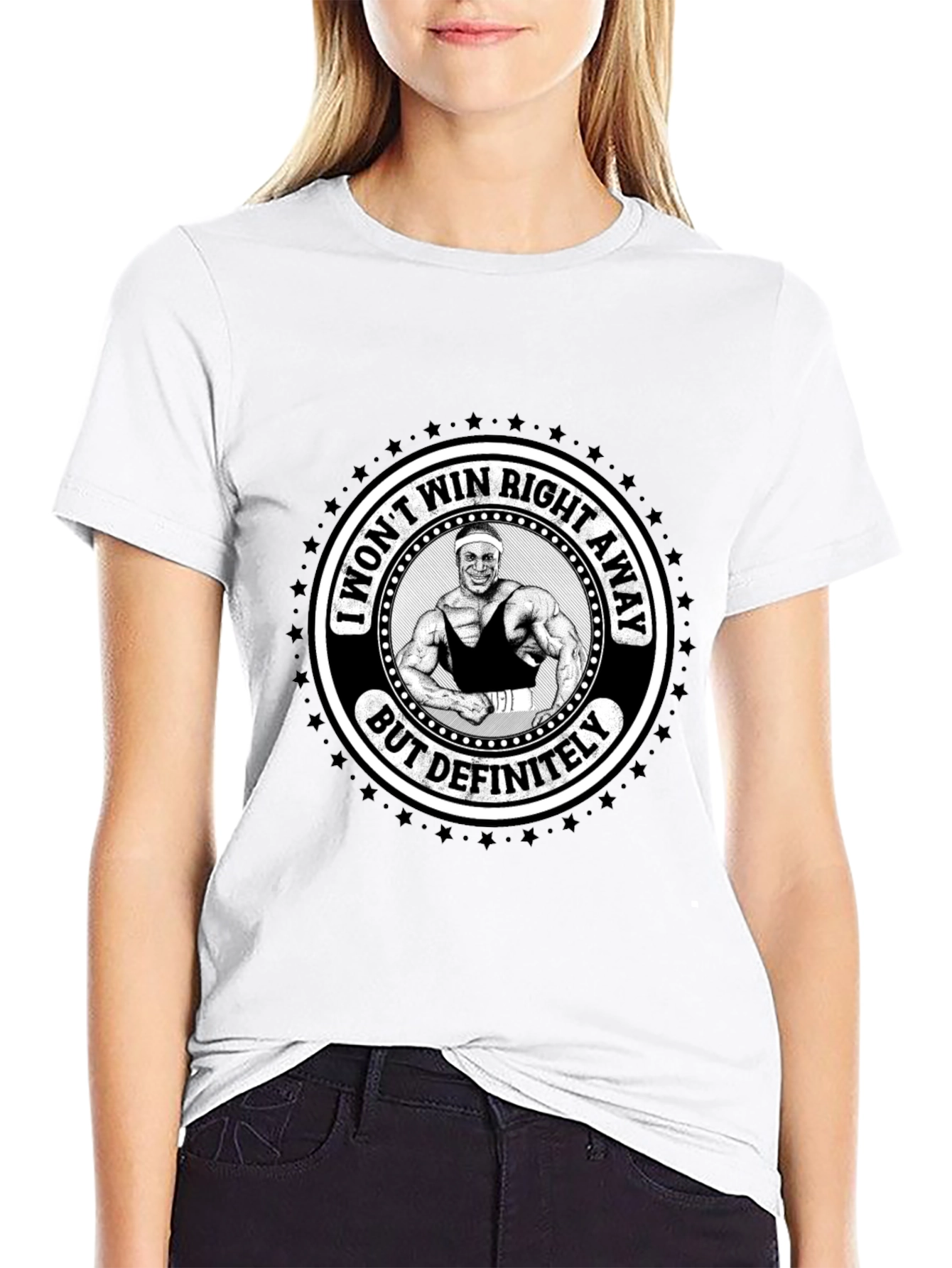 Funny Gym T-Shirt - I Wont Win Right Away