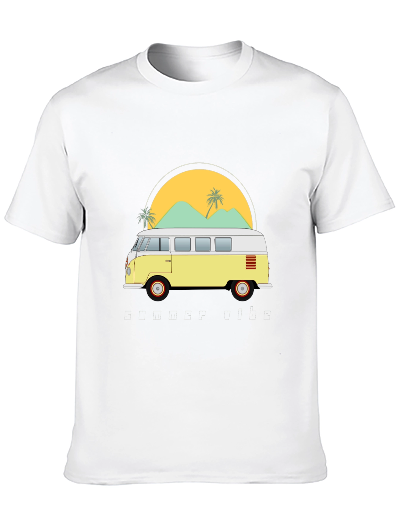 Retro VW Bus T-Shirt - Beach Vibes