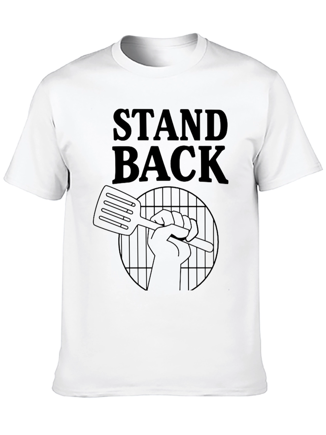 Stand Back BBQ T-Shirt - Grilling Master Design