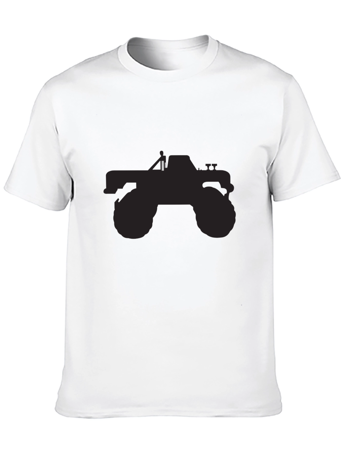 Monster Truck Graphic Tee - Black Cotton T-Shirt