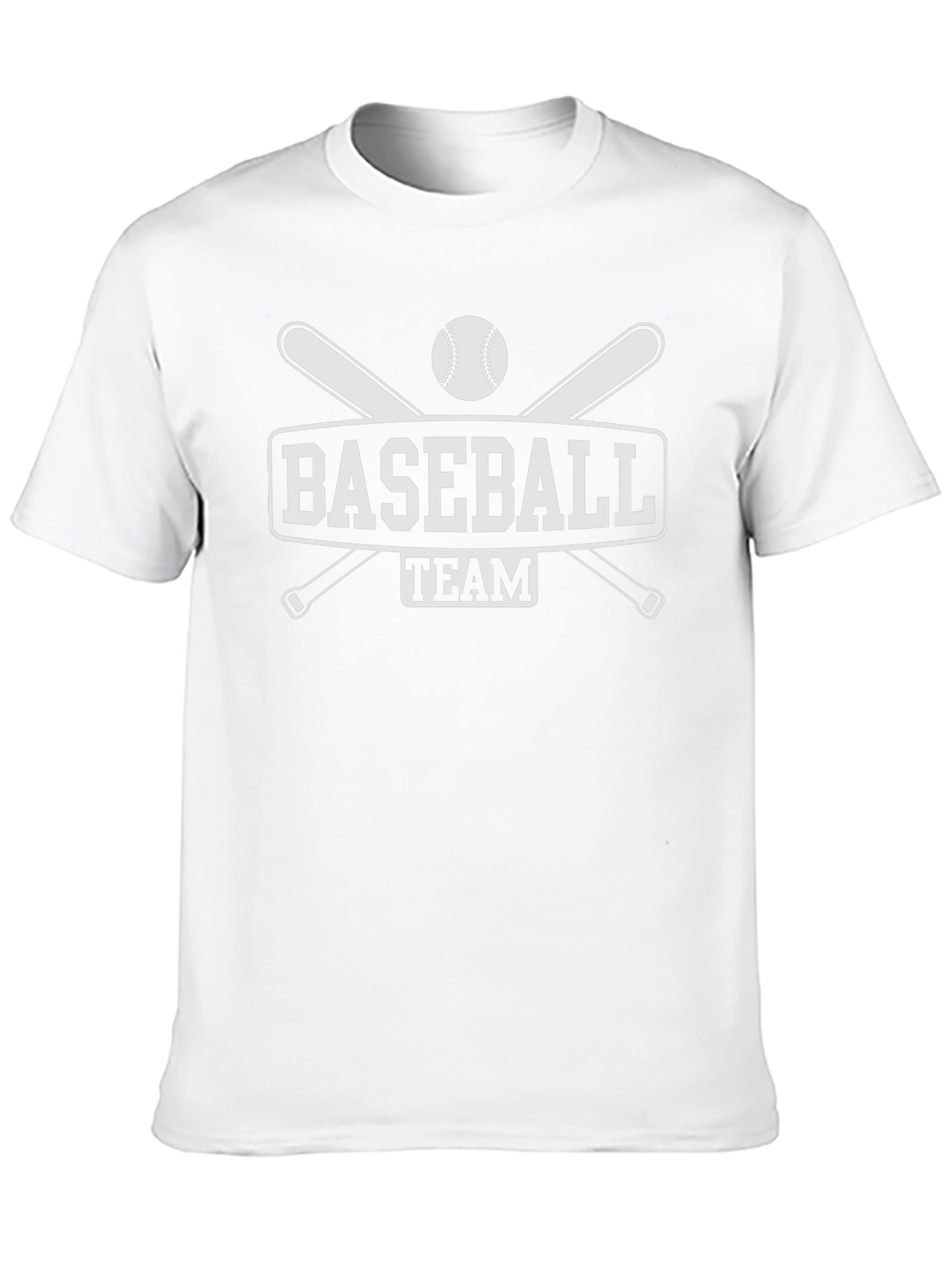 Baseball Team Graphic Tee - Black Cotton T-Shirt