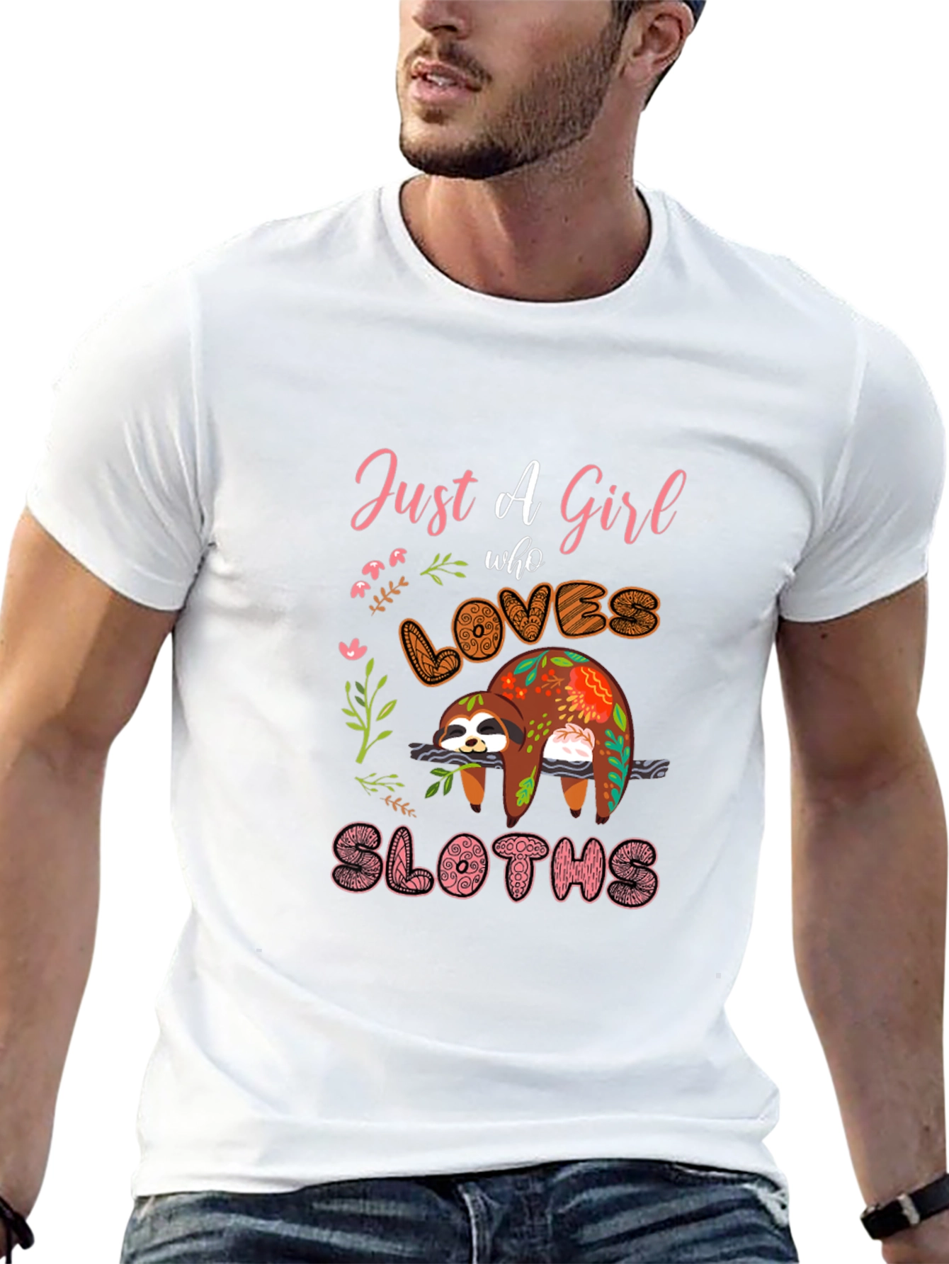 Just a Girl Who Loves Sloths T-Shirt