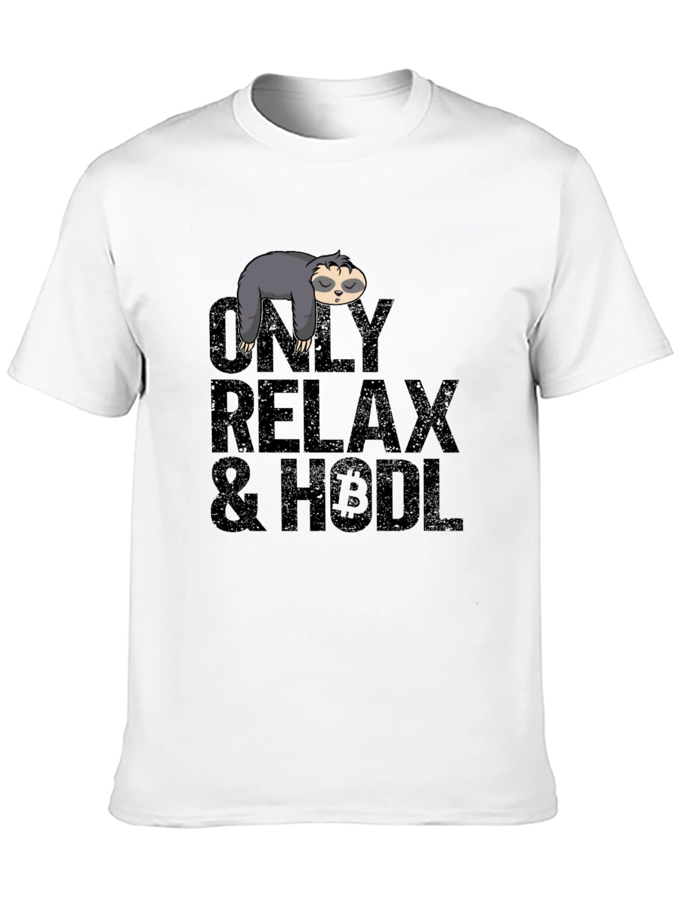 Relax & HODL Sloth Bitcoin T-Shirt