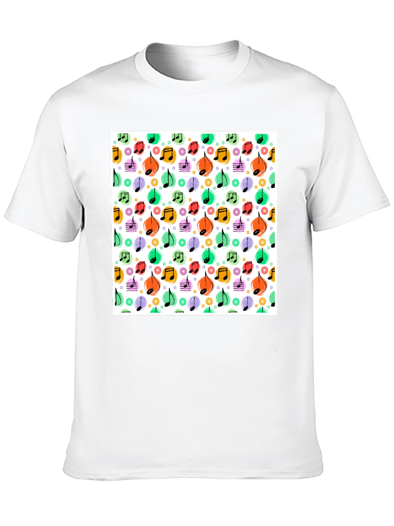 Funky Music Notes T-Shirt - Cool Graphic Tee