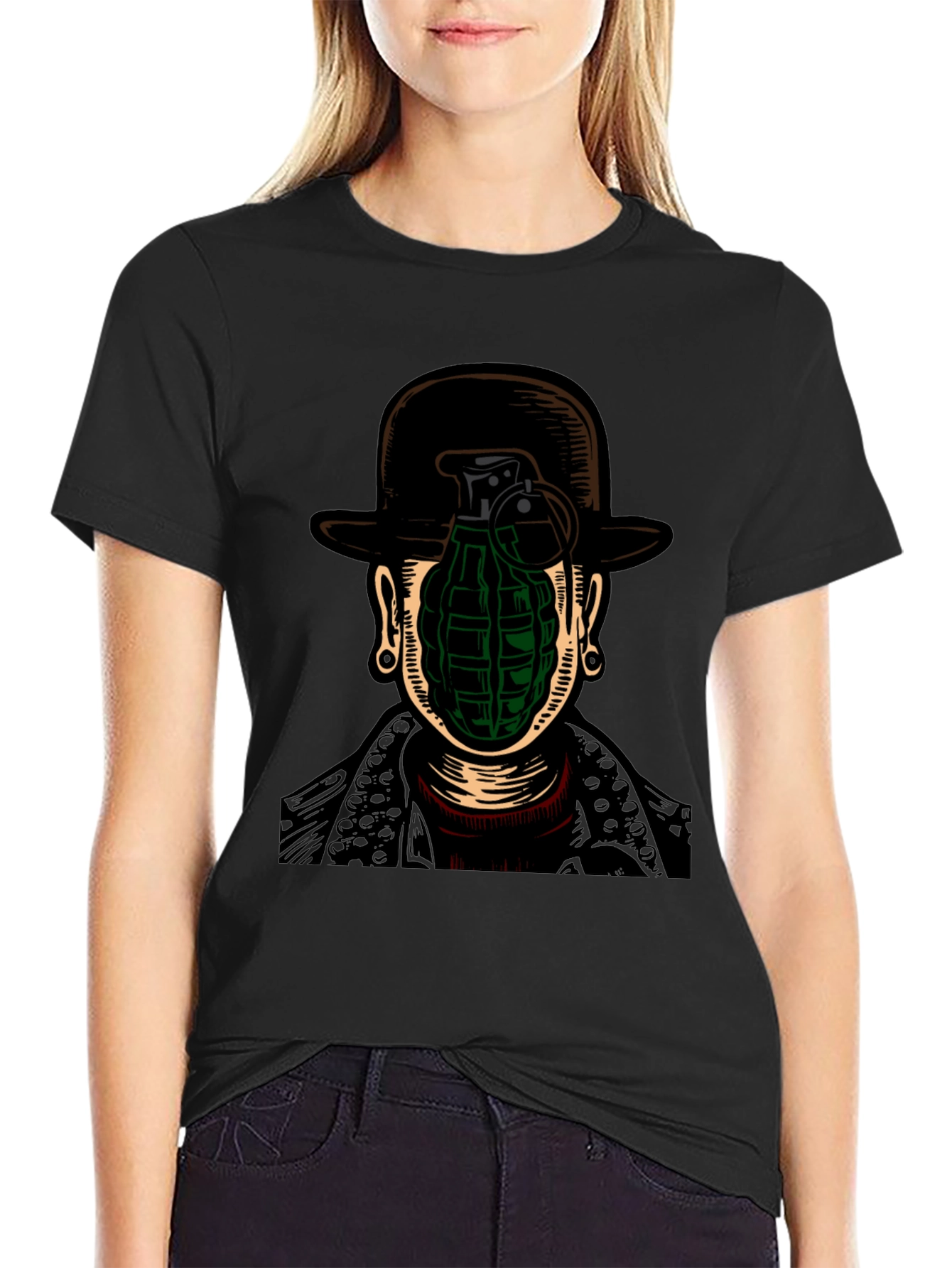 Grenade Head T-Shirt - Graphic Novelty Tee