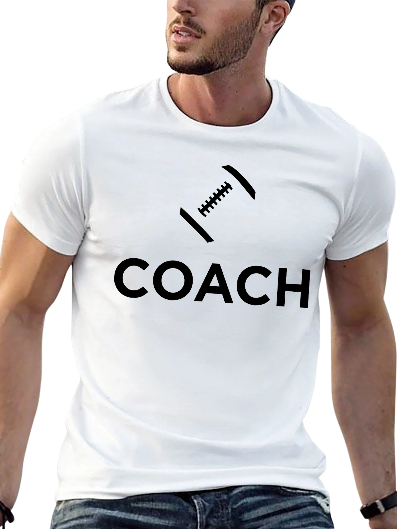 Football Coach T-Shirt - Stylish Sports Apparel