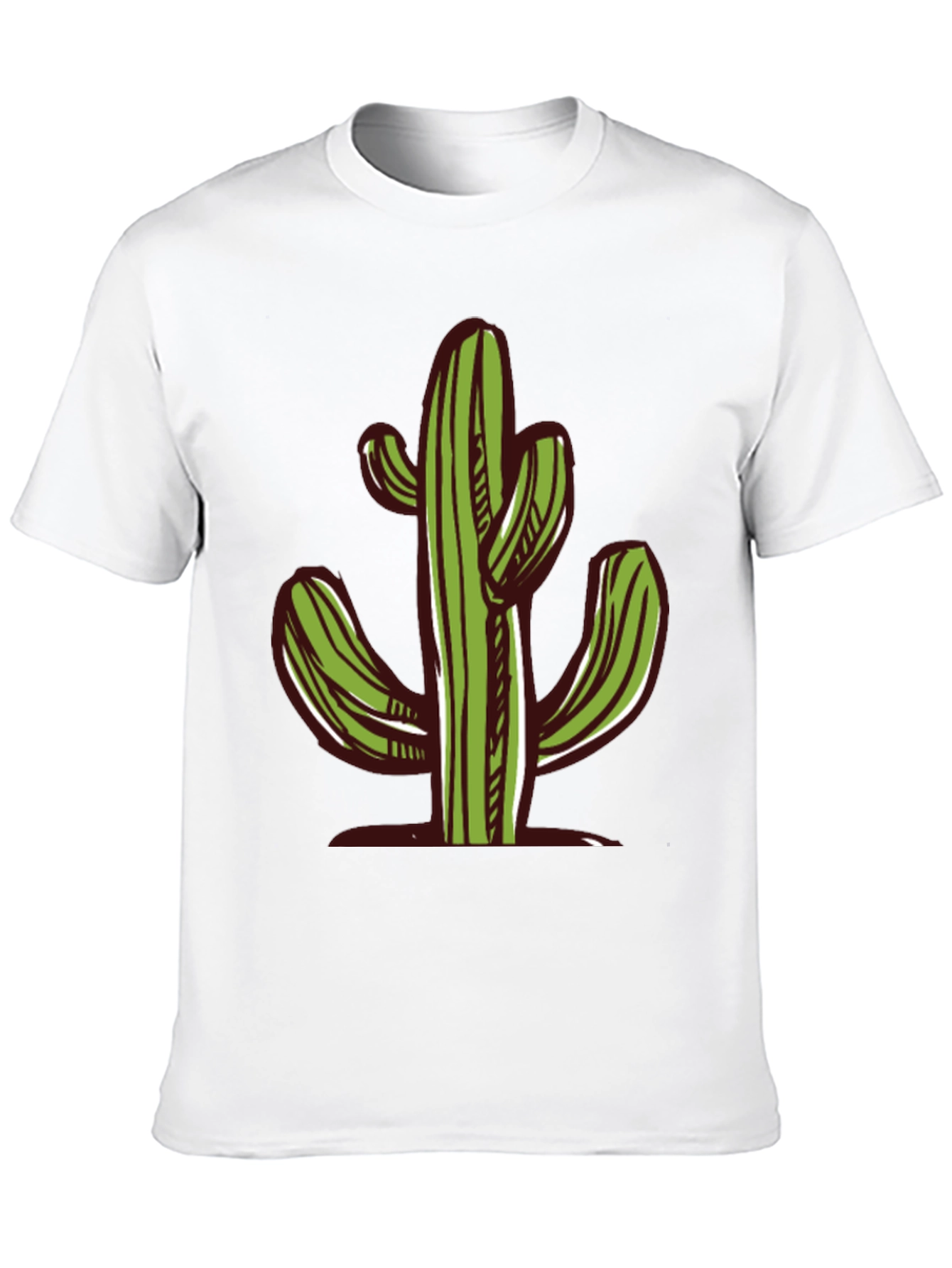 Cactus Graphic Black T-Shirt - Desert Vibes