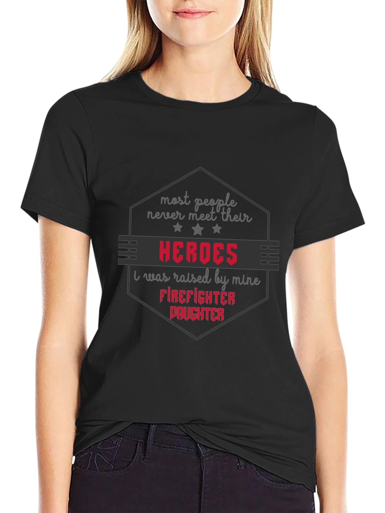 Firefighter Daughter T-Shirt - Hero Dad Pride
