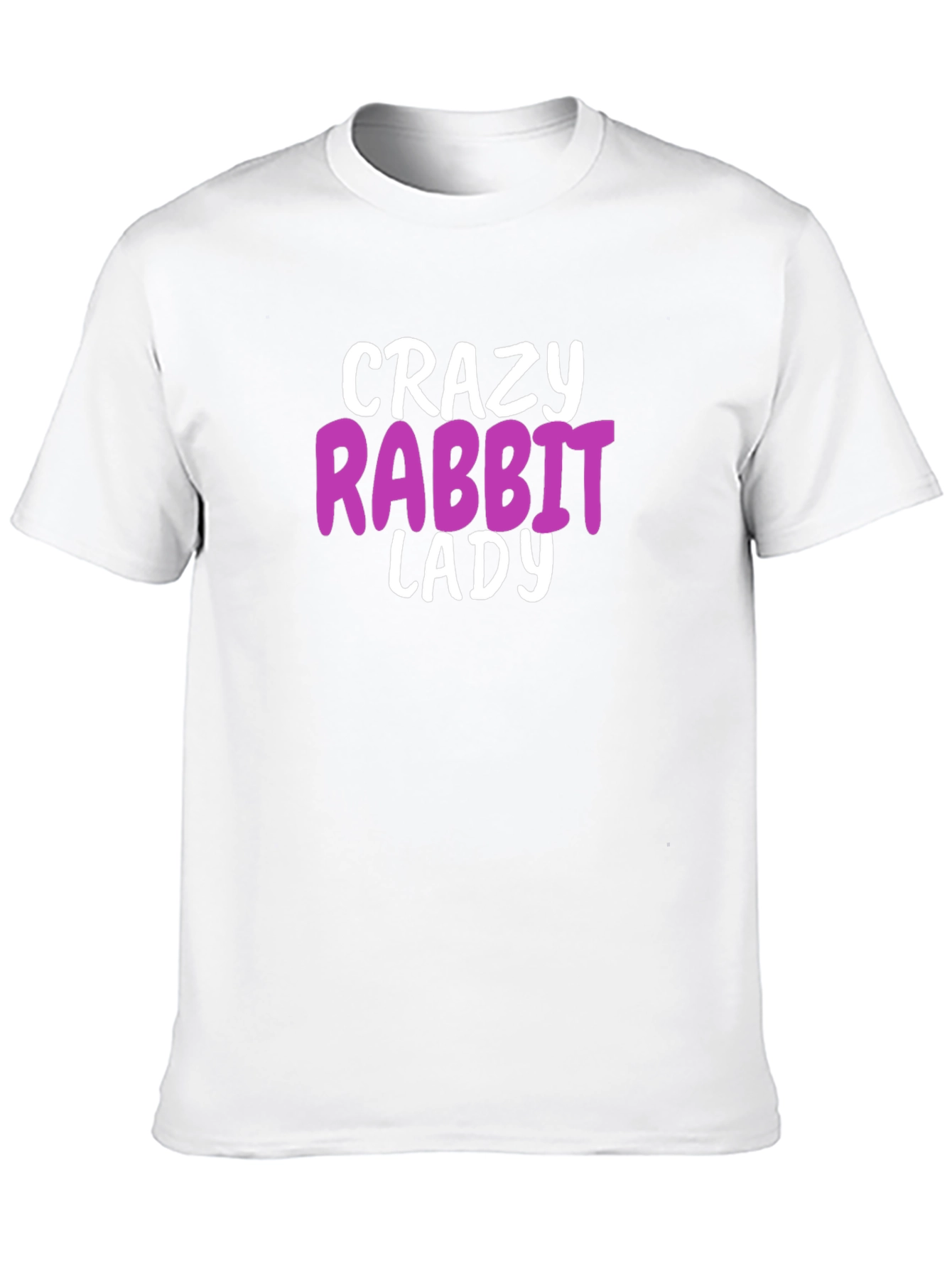 Crazy Rabbit Lady T-Shirt - Fun Animal Lover Tee