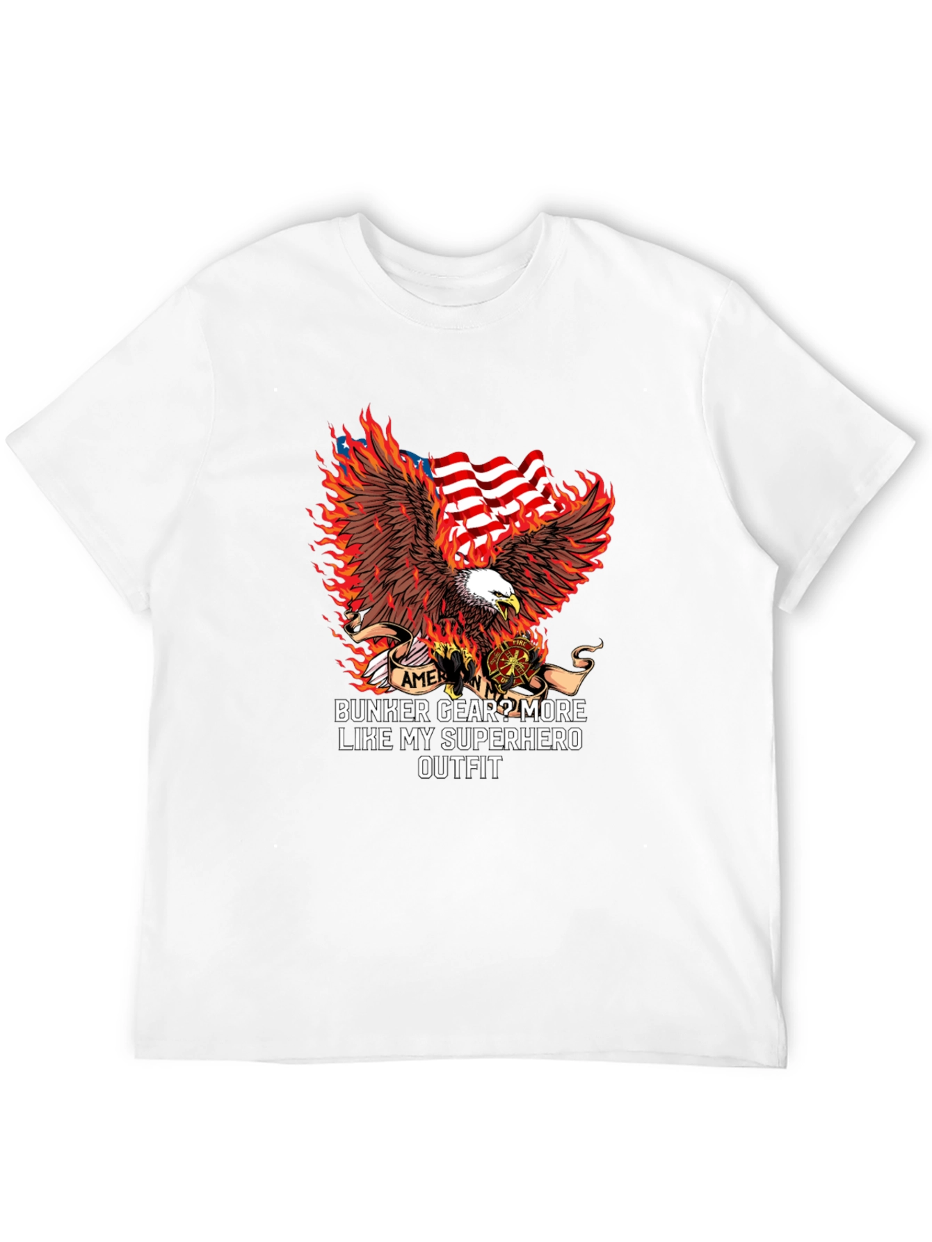 Firefighter Superhero Outfit T-Shirt