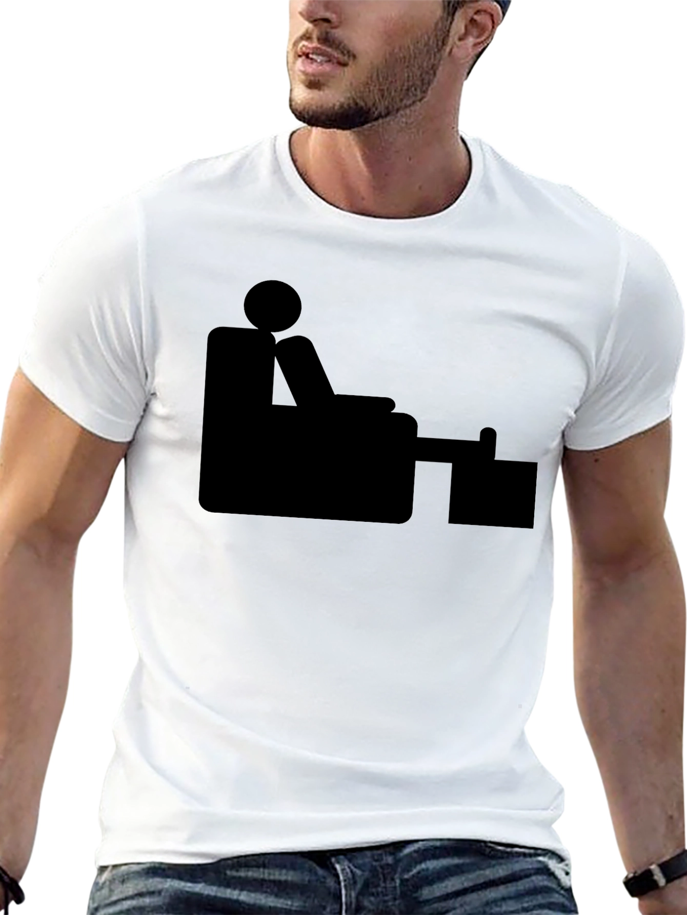 Black Graphic Tee - Office Humor