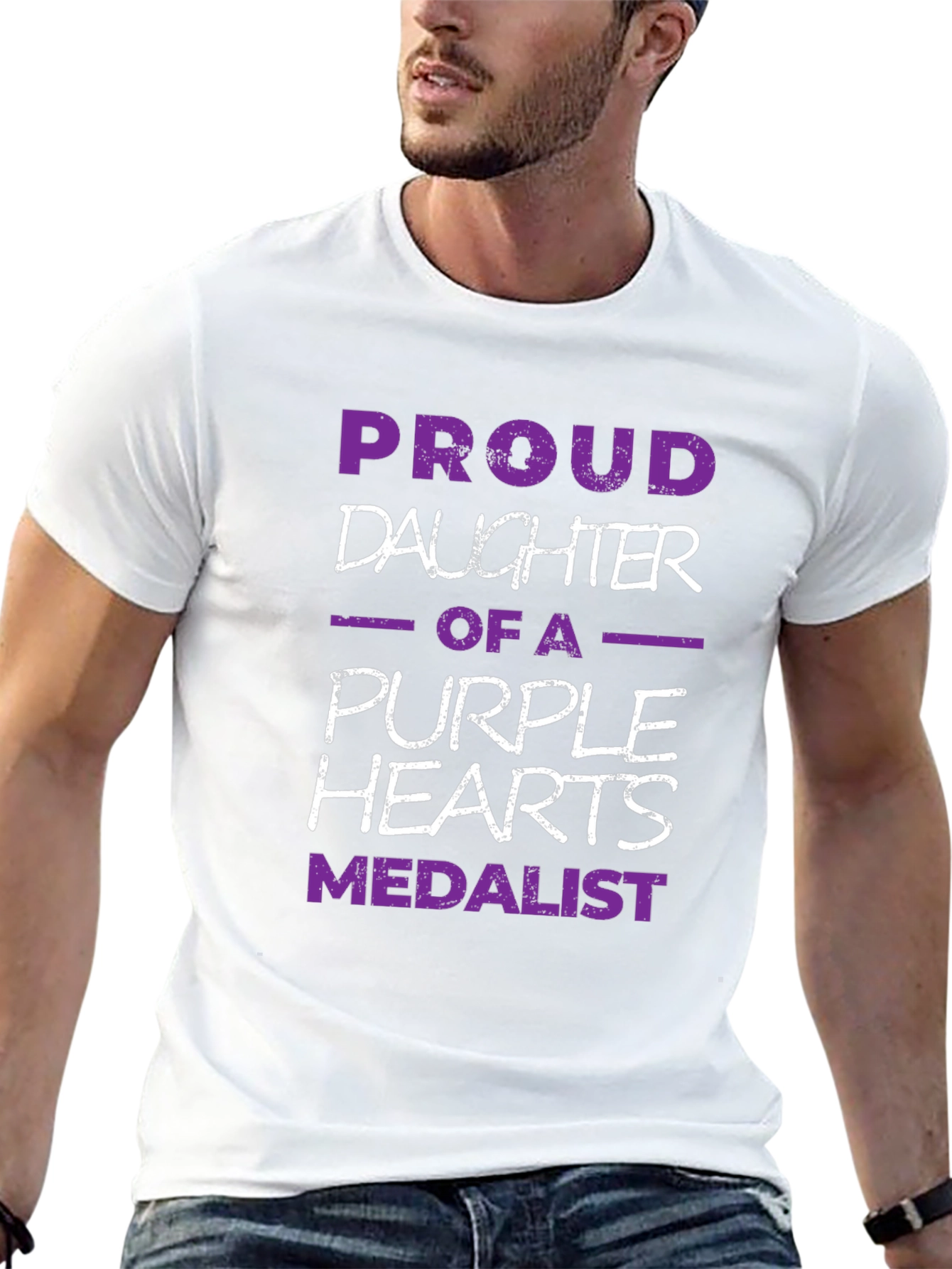 Proud Daughter Purple Heart Medalist T-Shirt