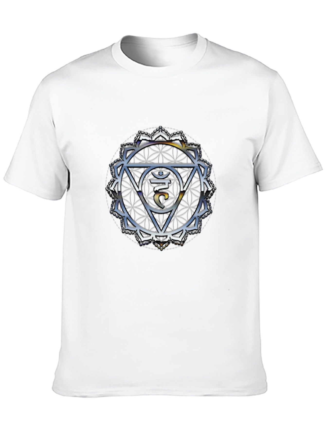 Crown Chakra T-Shirt - Spiritual Om Design