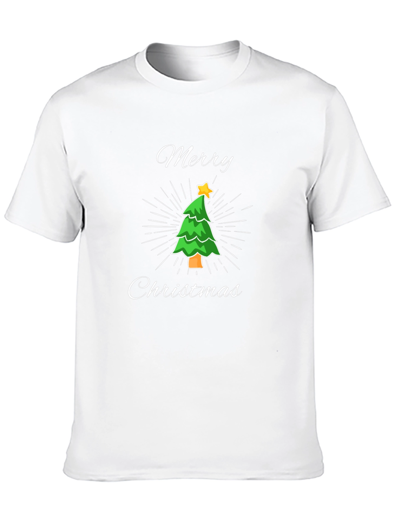 Merry Christmas Tree T-Shirt - Holiday Festive Tee