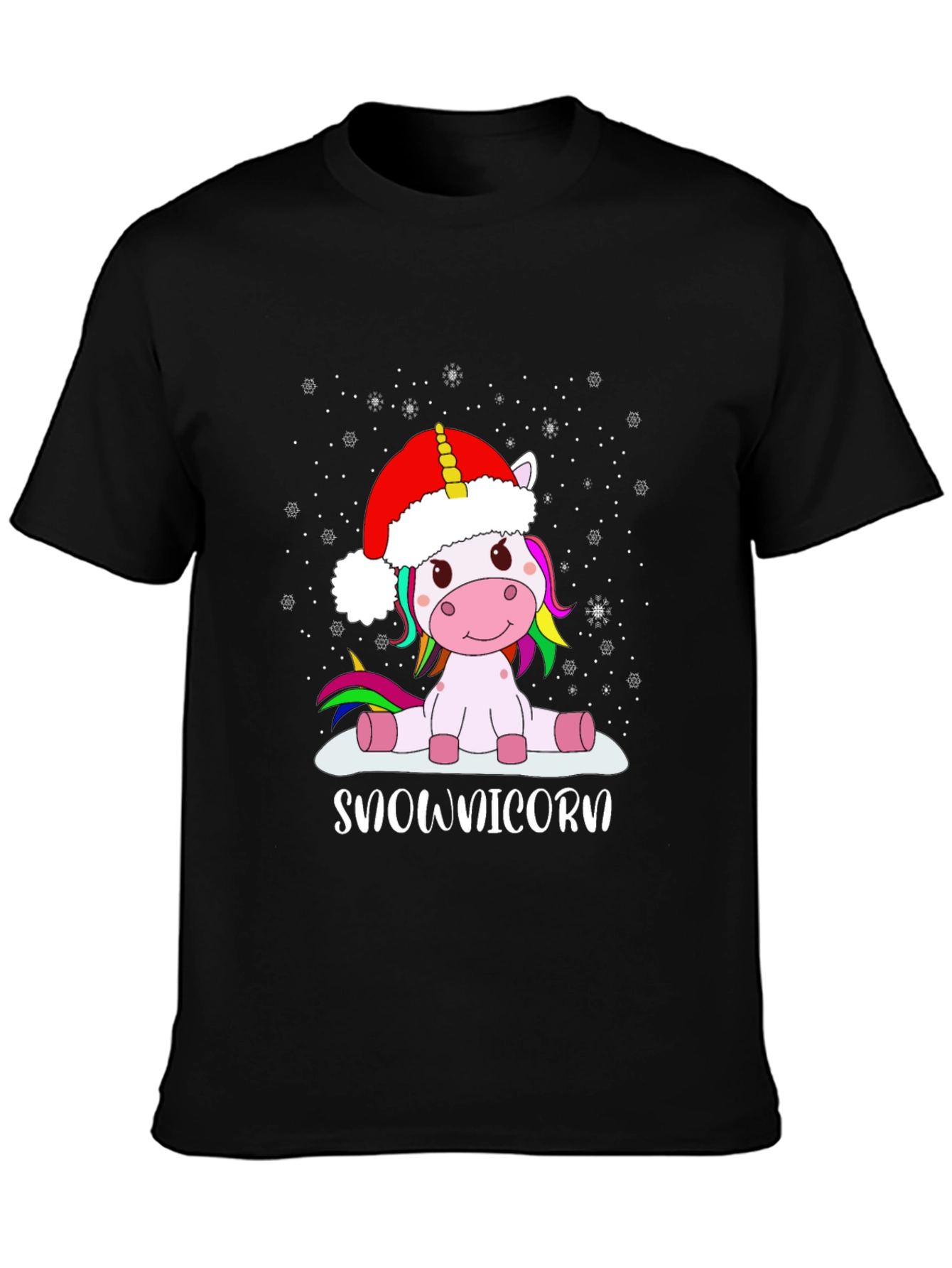 Snow-nicorn Christmas T-Shirt